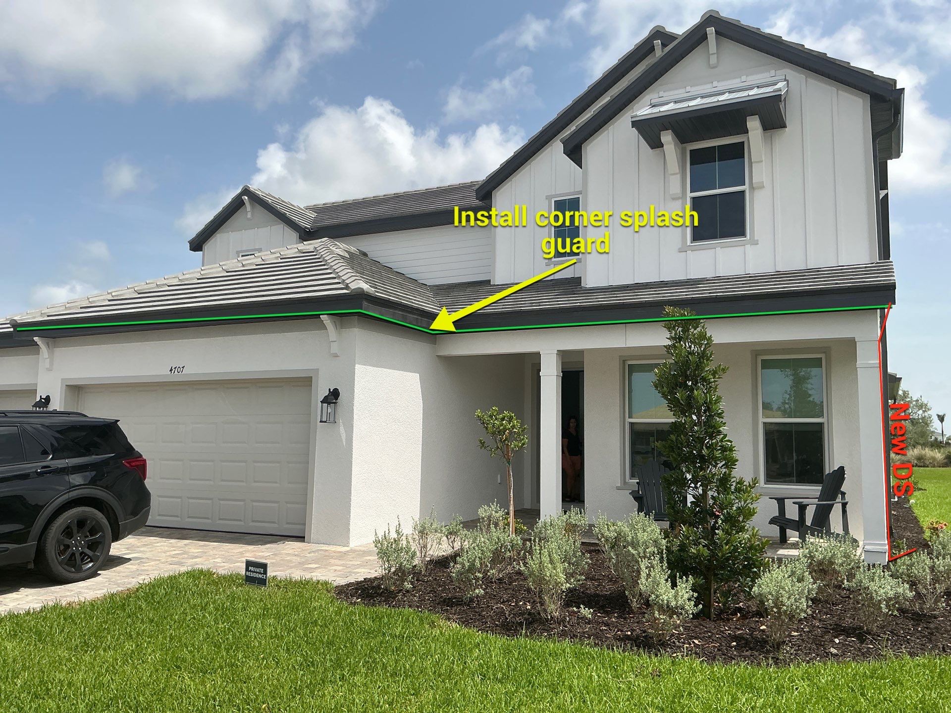 Dark Bronze Gutter Installation in Bradenton FL by Gutter Professors