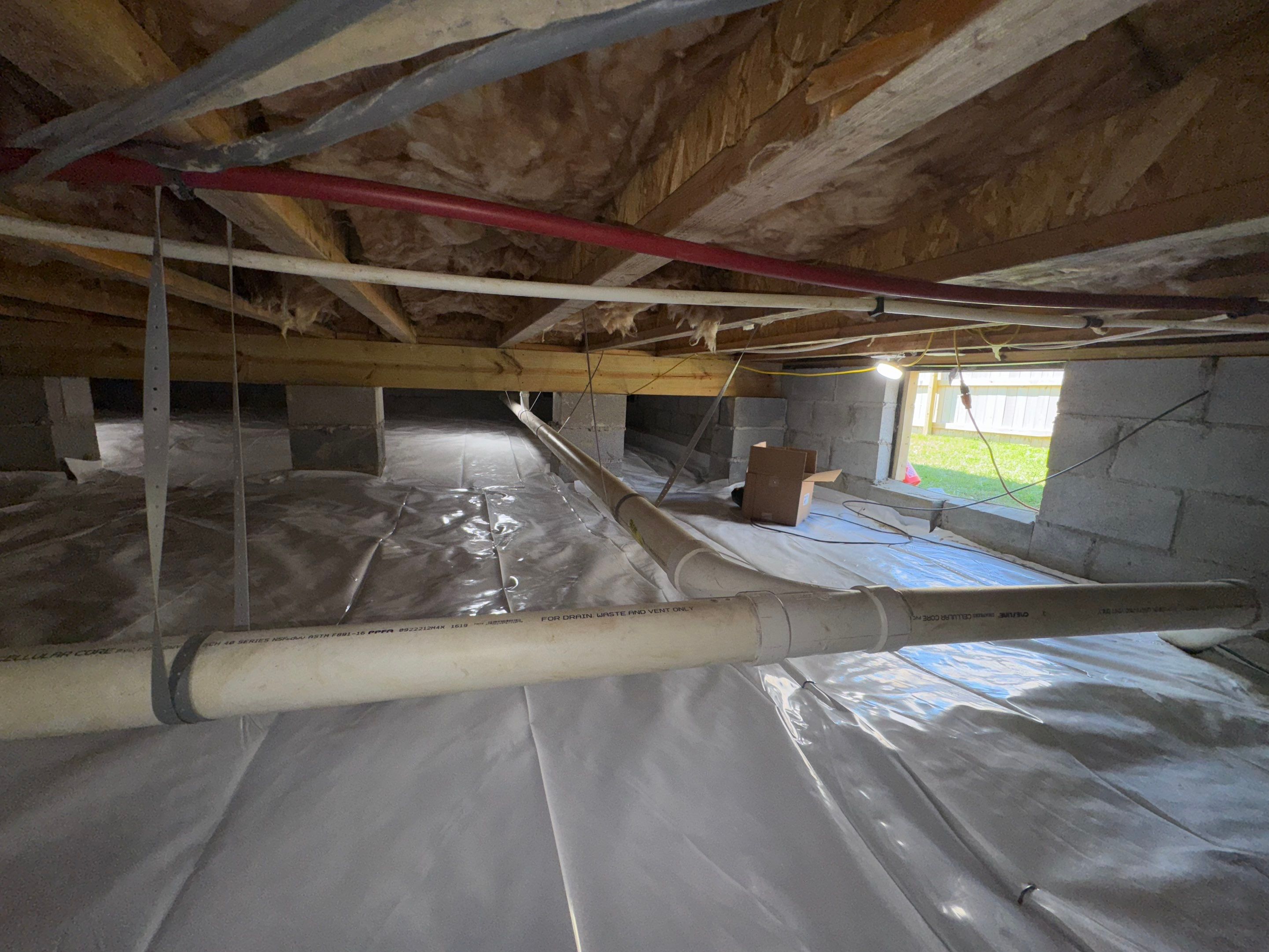 Project in Franklin by Patriot Crawl Space Repairs