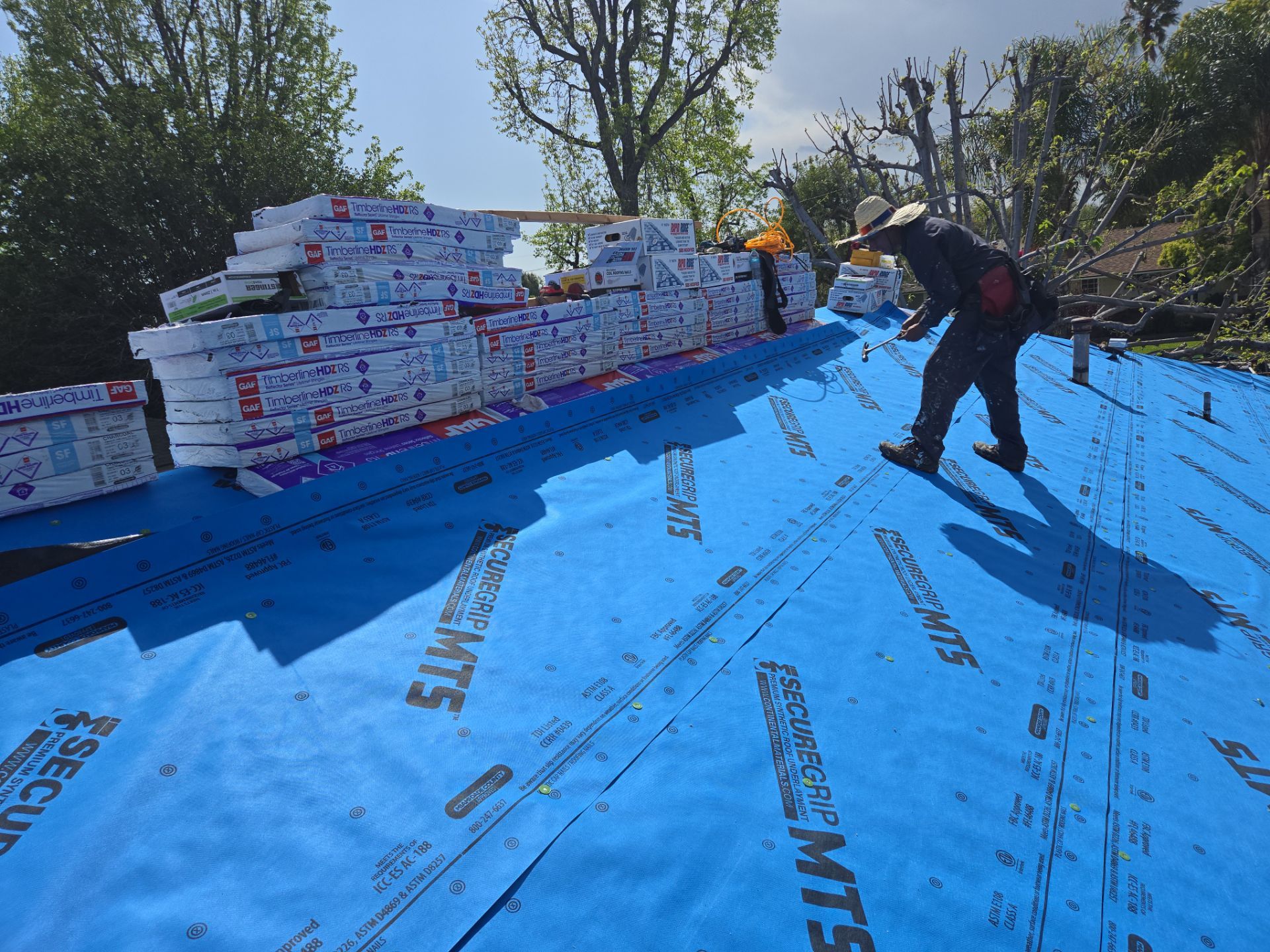 Residential Roofing Installation using Owens Corning Duration Cool Shingles by Hull Brothers Roofing