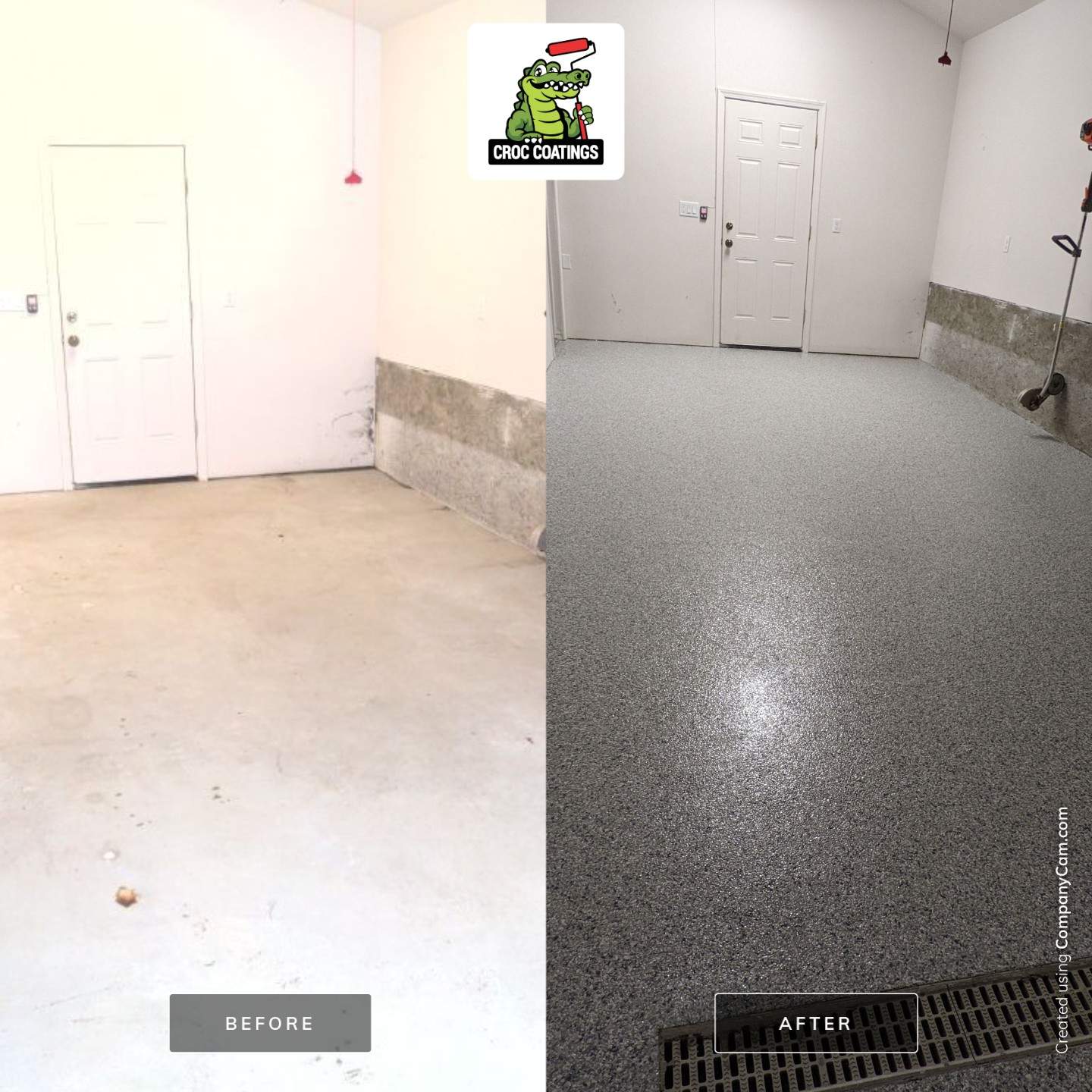 Garage Transformation using Tidal Wave by Croc Coatings, LLC