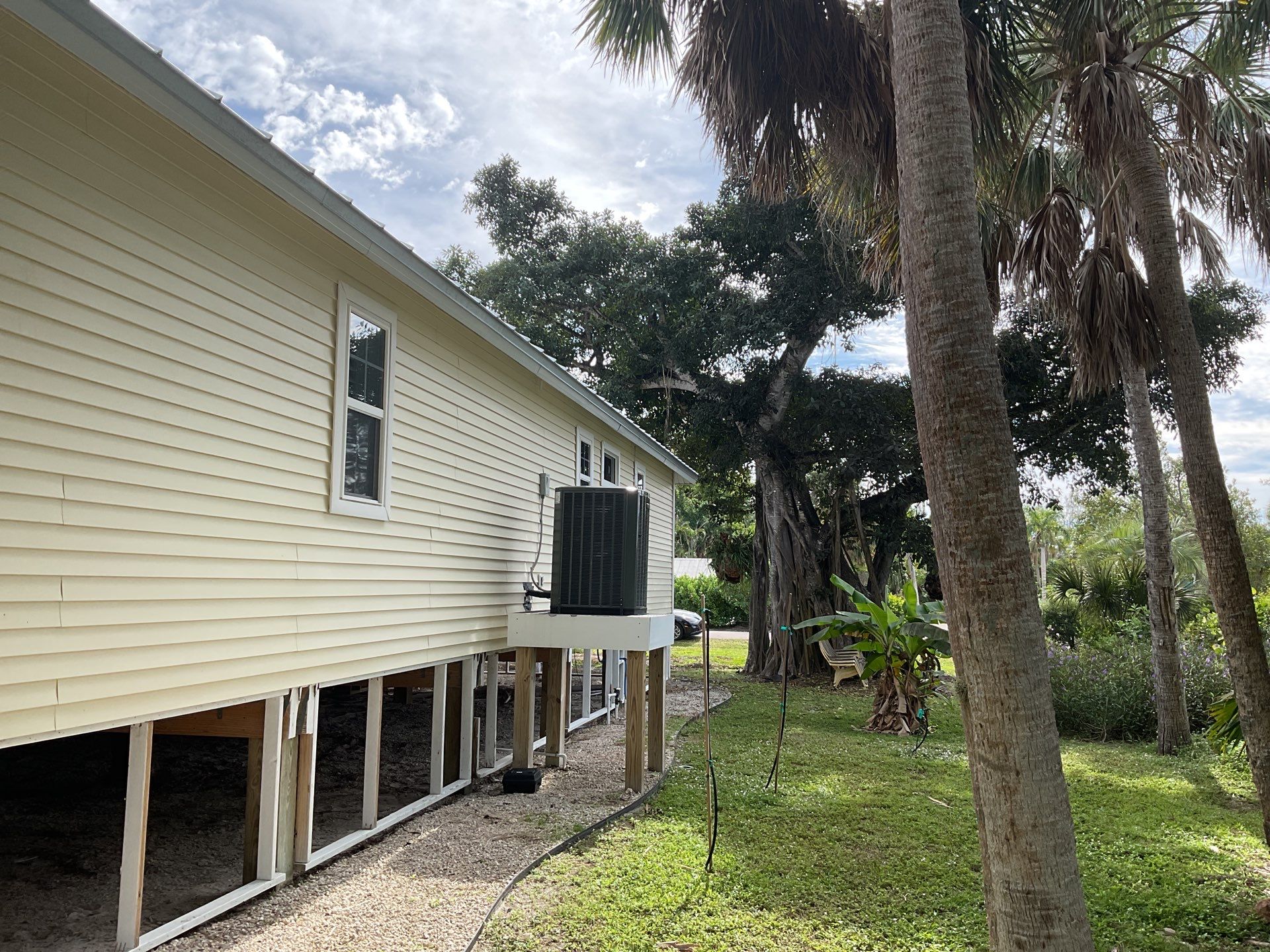 White K-Style Gutters for Beach Homes in Sanibel FL by Gutter Professors