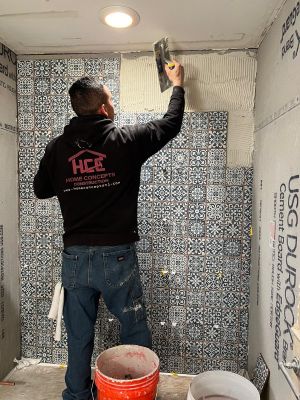 Bathroom Remodel using Tile
