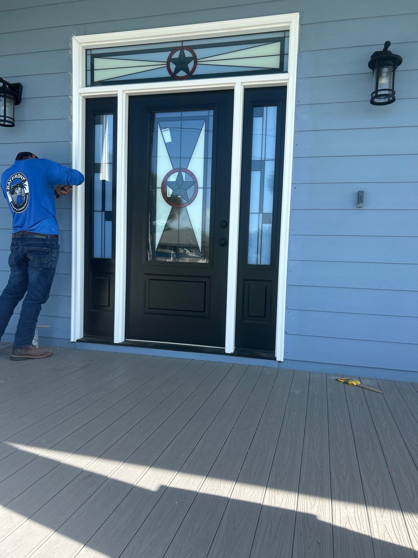 Portland Shore Porch Build and Custom Doors by Bayfront Roofing and Construction