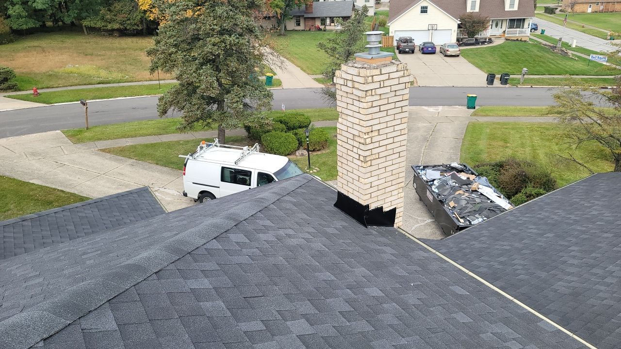 ATLAS PINNACLE COLOR: SCOTCHGARD BLACK SHADOW DRIP EDGE: WHITE by Eagle Eye Roofing