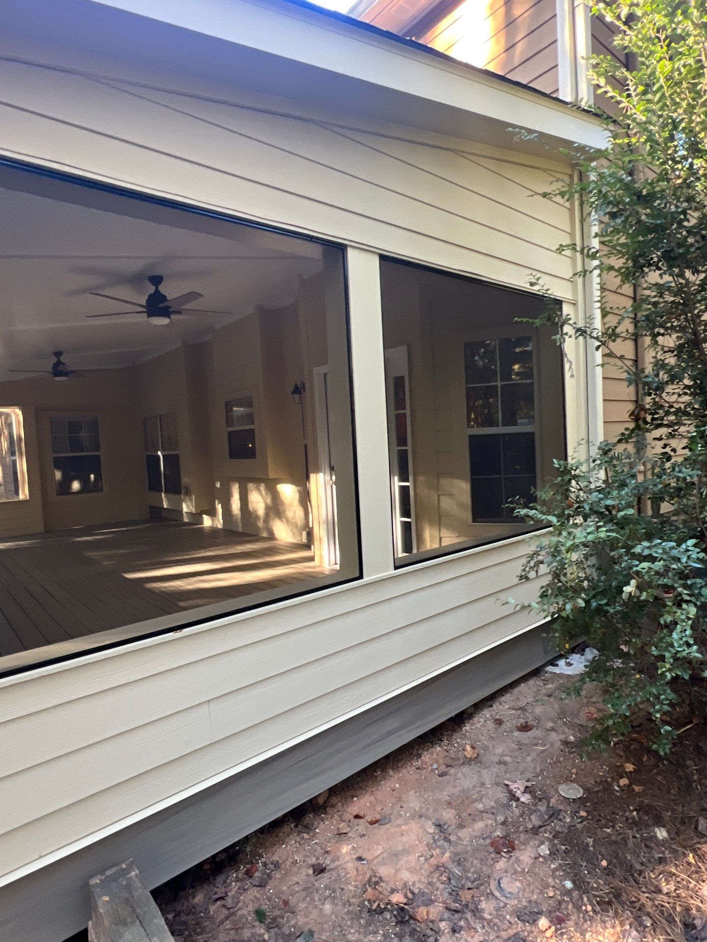 Trex Deck Build, Shed Roof Porch Install, and Door Replacement in Alpharetta, GA by Nelson Exteriors