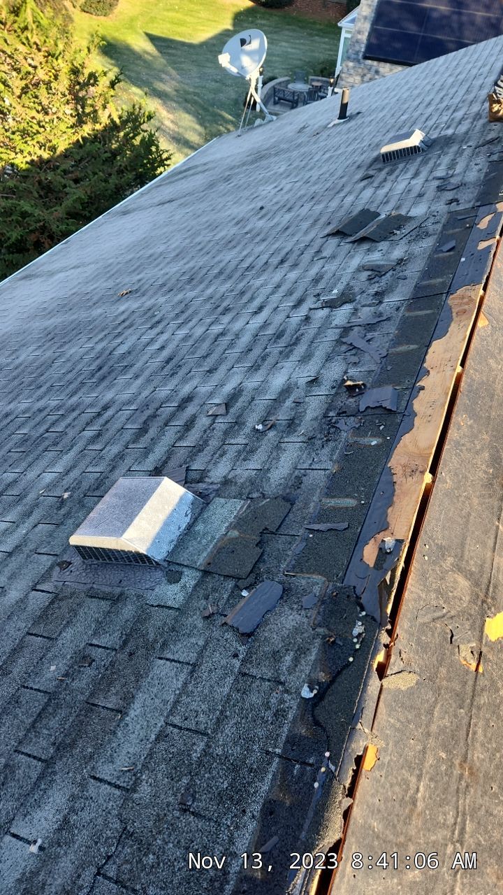 Residential Roofing Installation using Certainteed Landmark Moire Black by A Plus Exterior