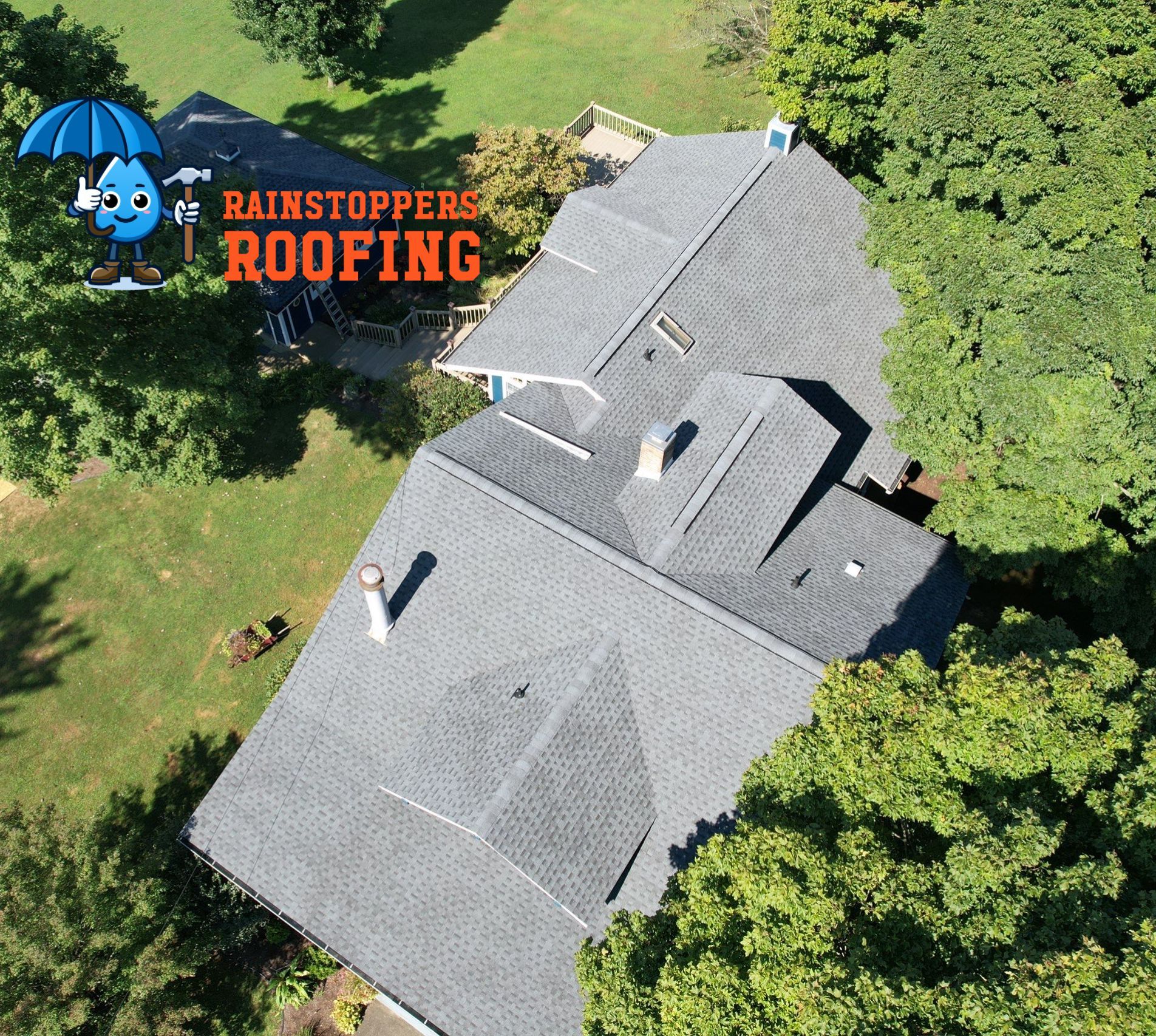 Residential Roofing Installation using GAF Timberline HDZ, Pewter Gray by Rainstoppers Roofing