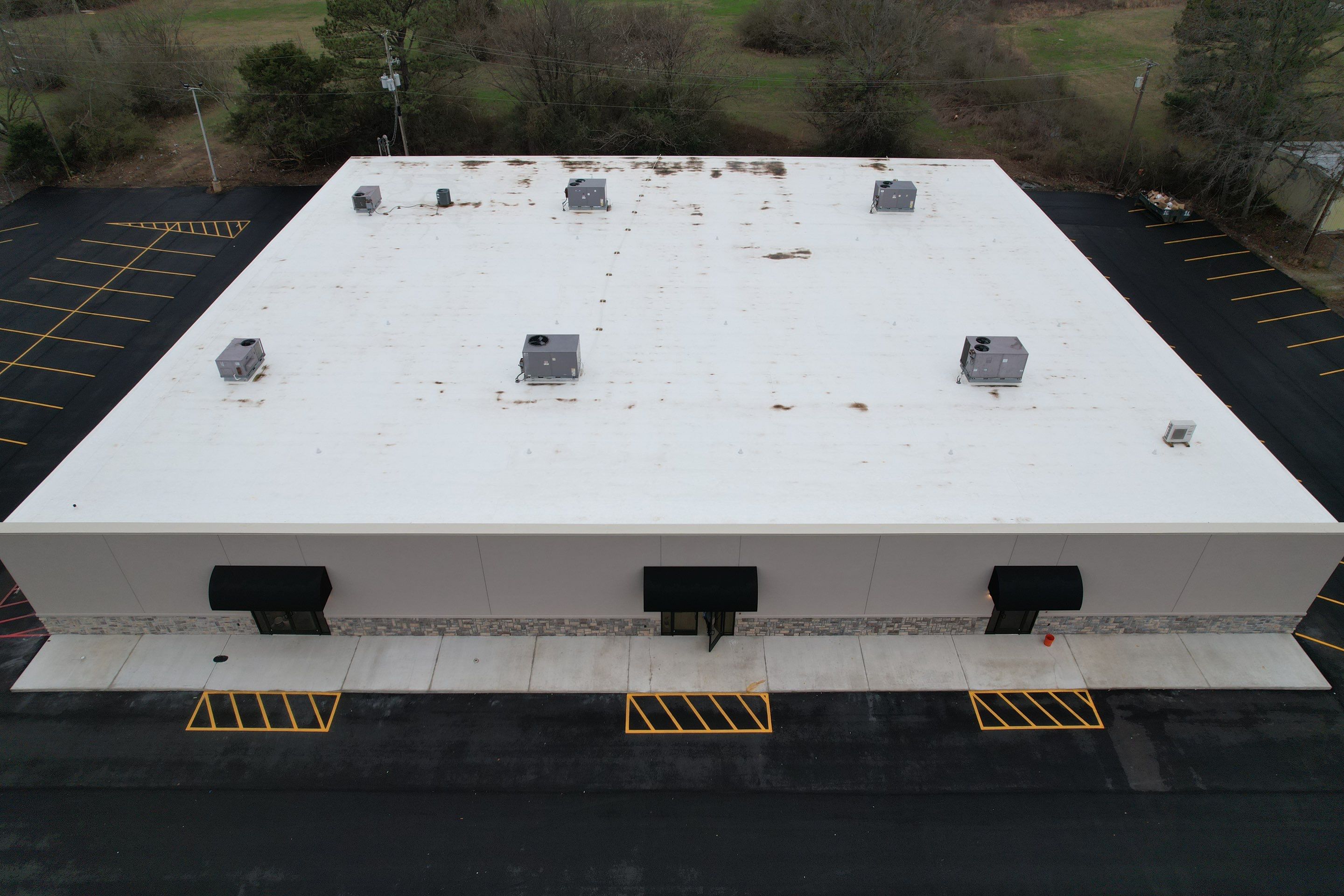 Commercial Roofing Installation using 50 mil PVC by Hostetler Roofing