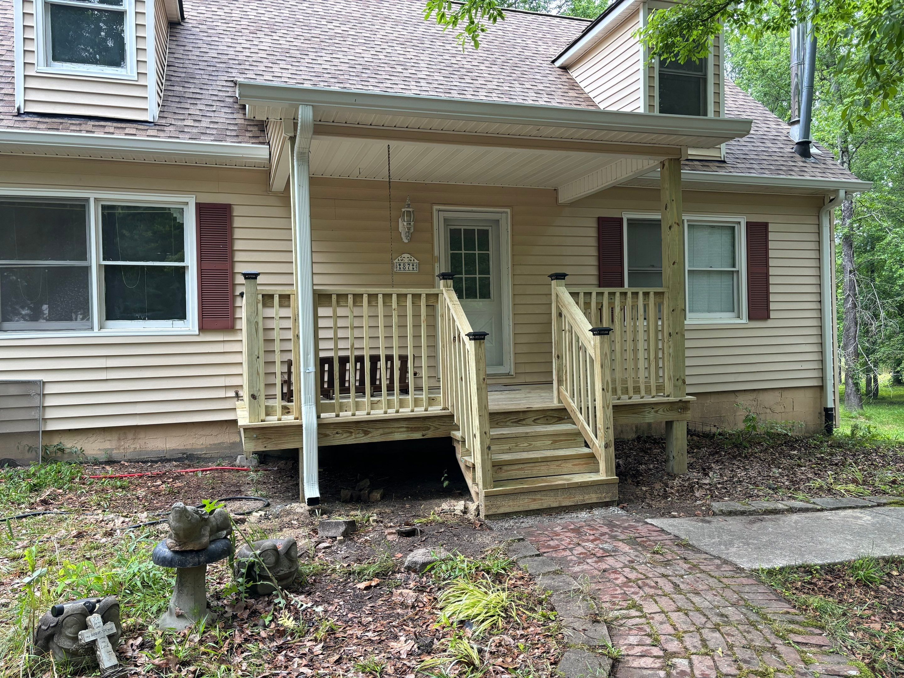 Roof Replacement and cover porch by Deerfield Roofing LLC