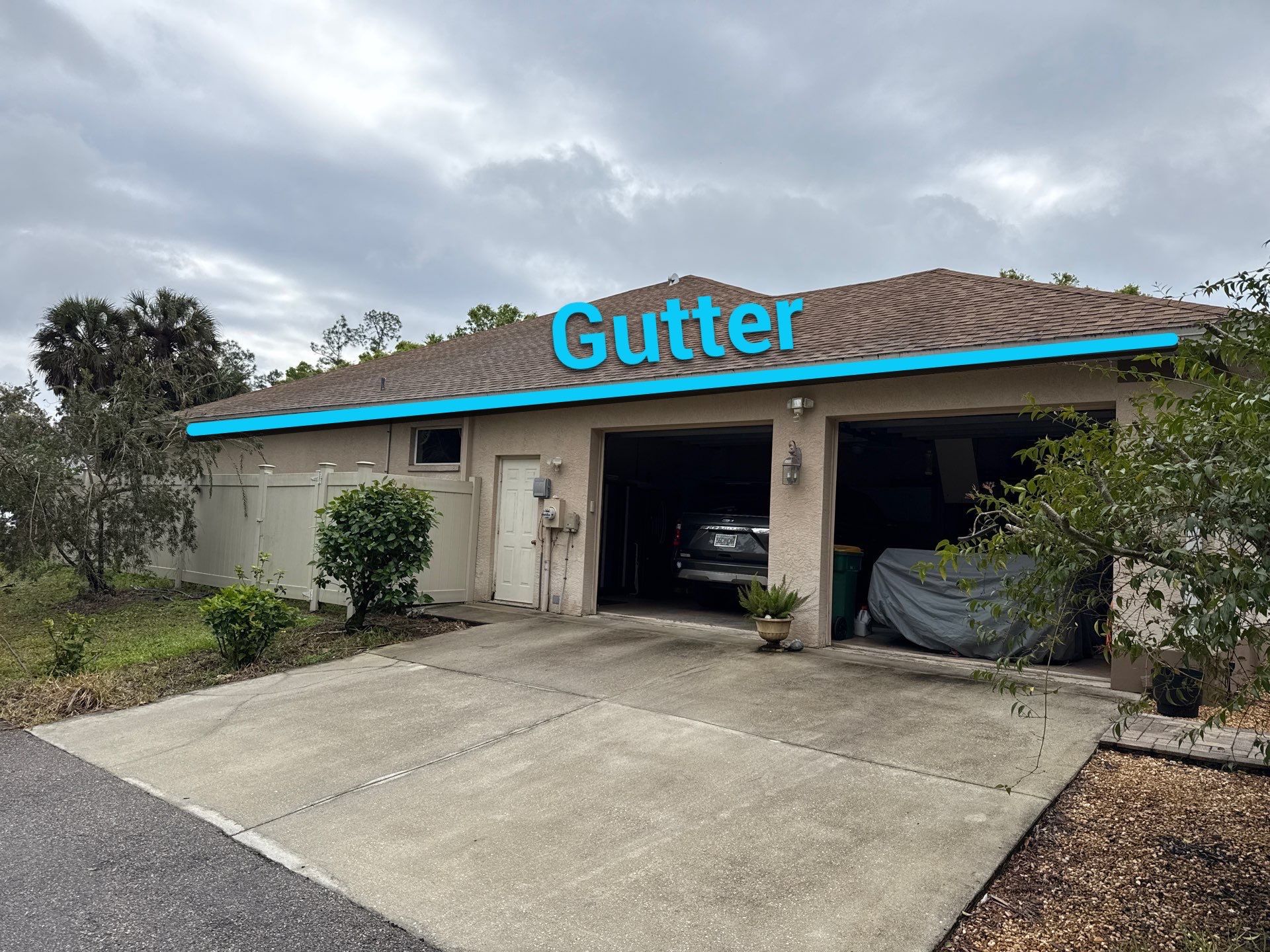 6 Inch Seamless Gutters using K-Style Seamless Gutters in Naples FL by Gutter Professors