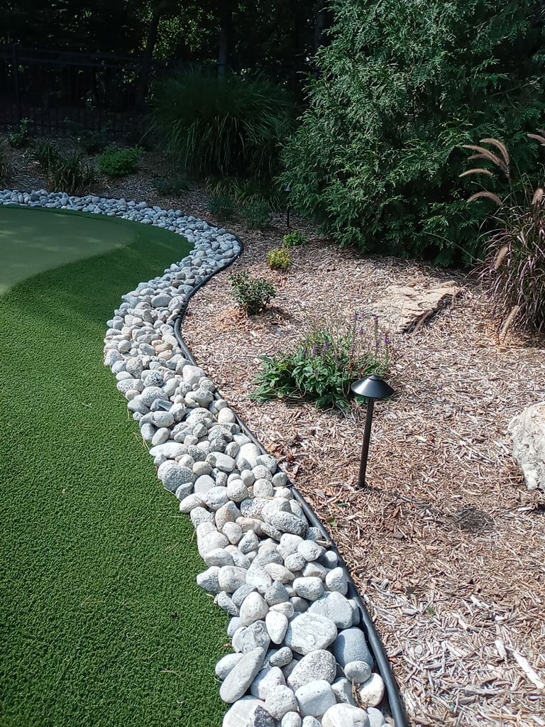 Back Yard Southern Golf Course Oasis by LAND ESCAPES LLC