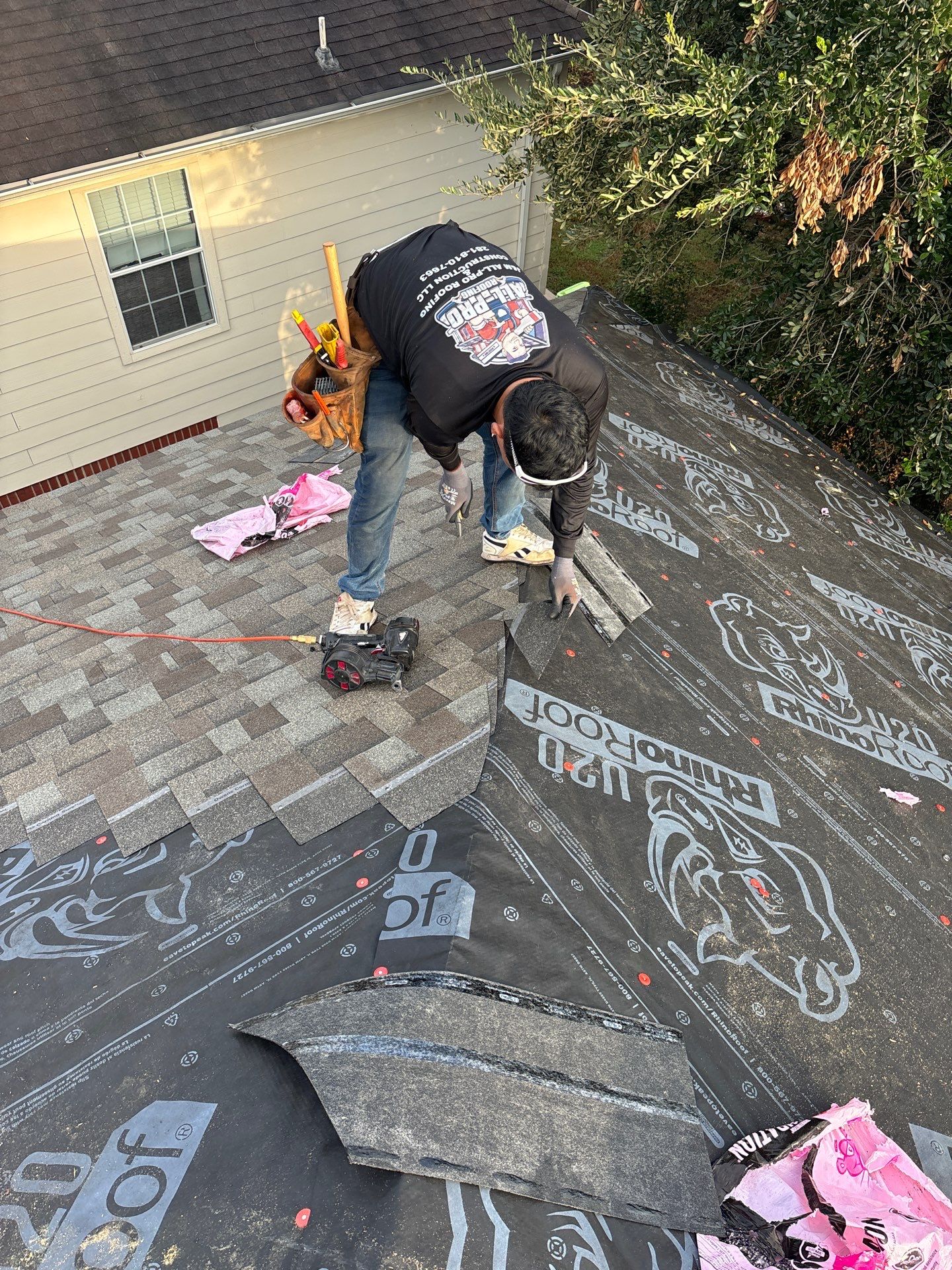Residential Roofing Installation using Owen's Corning Duration (Lifetime) Shingles by Roof Repair Company