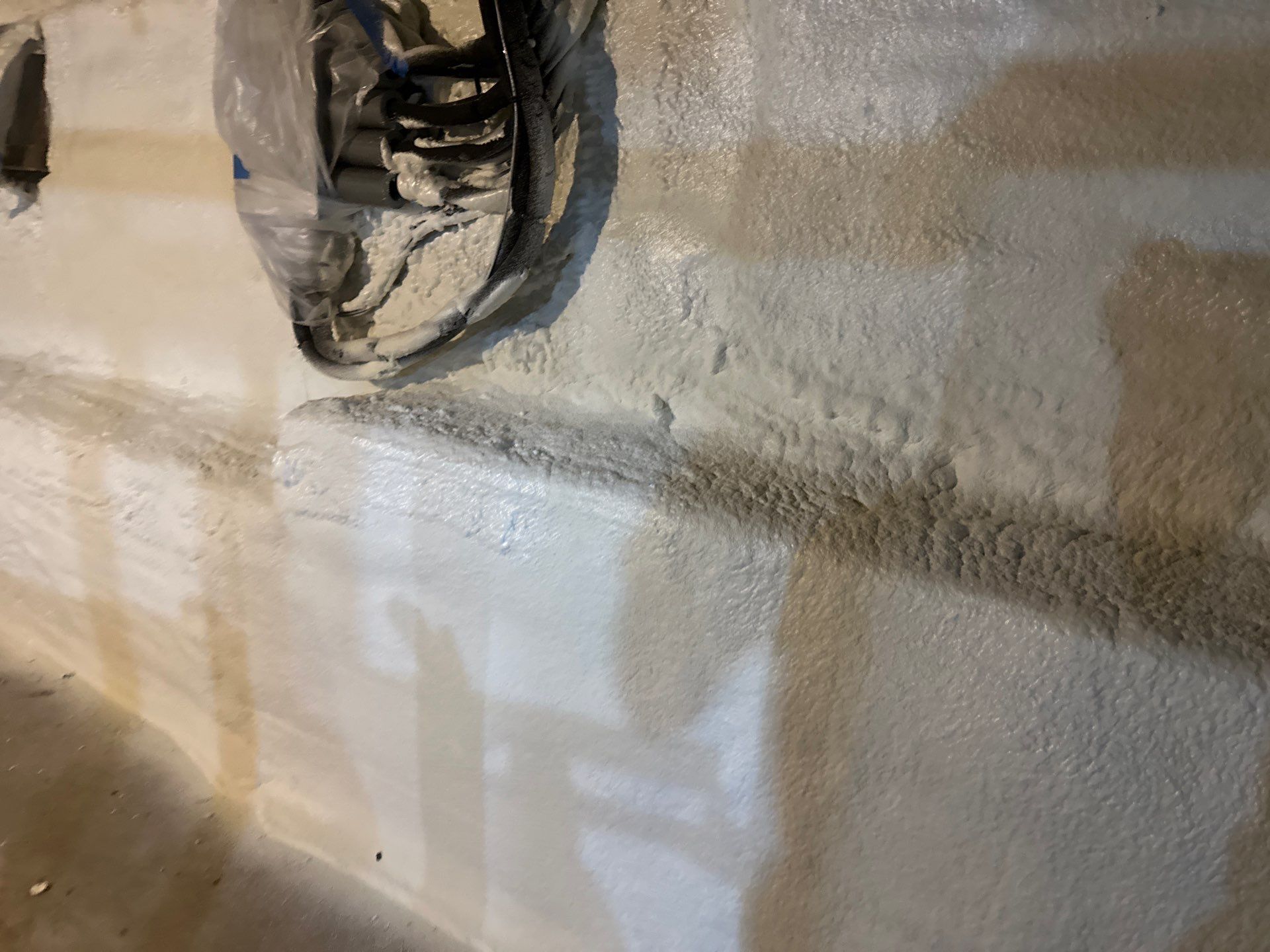 Basement Exterior Walls using Closed Cell Spray Foam by NYS Foam & Energy