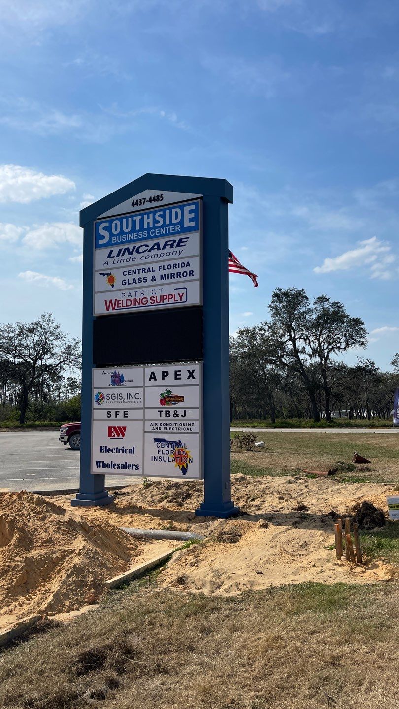 Pylon Sign for Southside Business Center by SignCrafters
