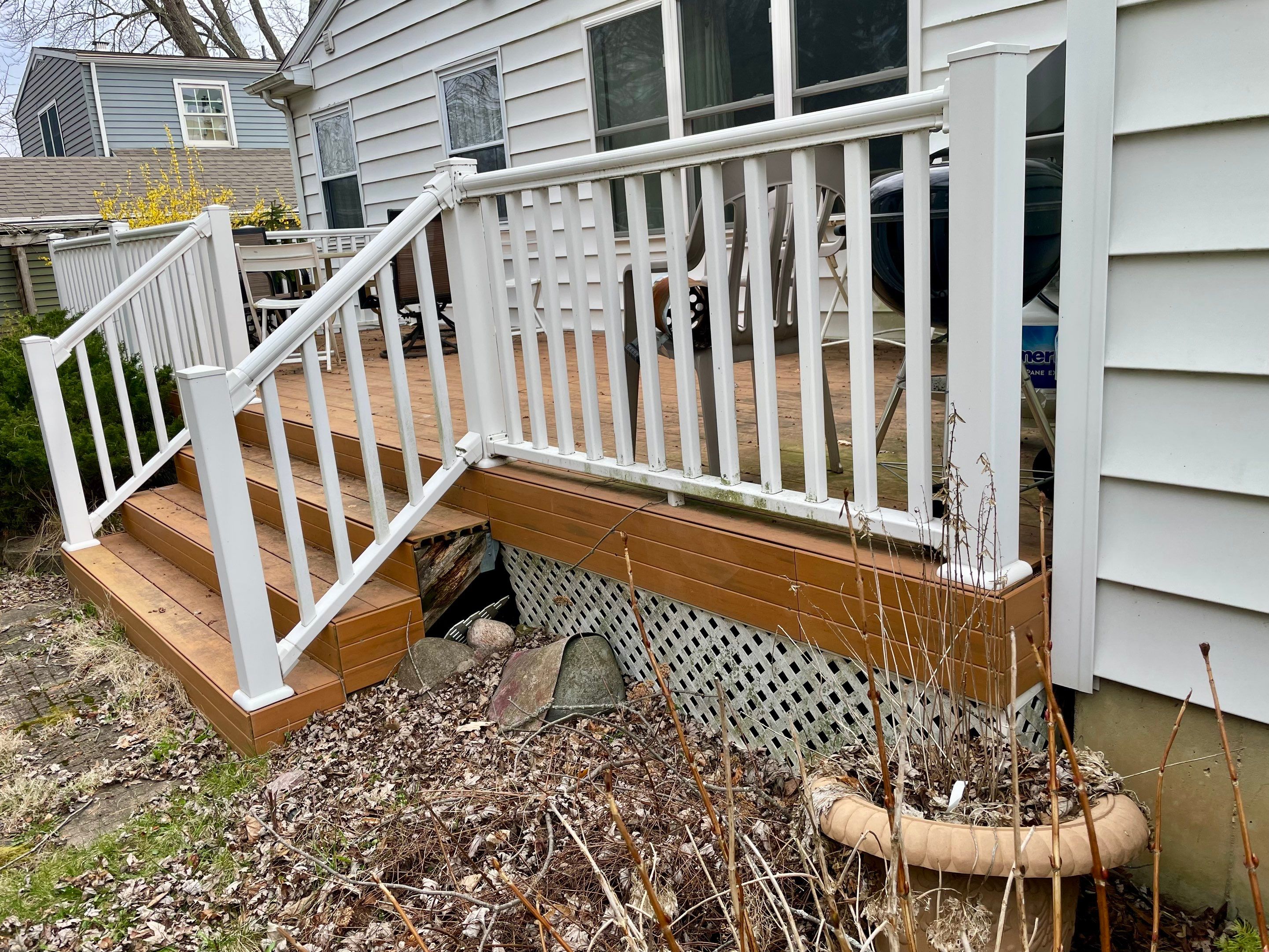 Composite Deck Upgrade by 42 North Construction, LLC.