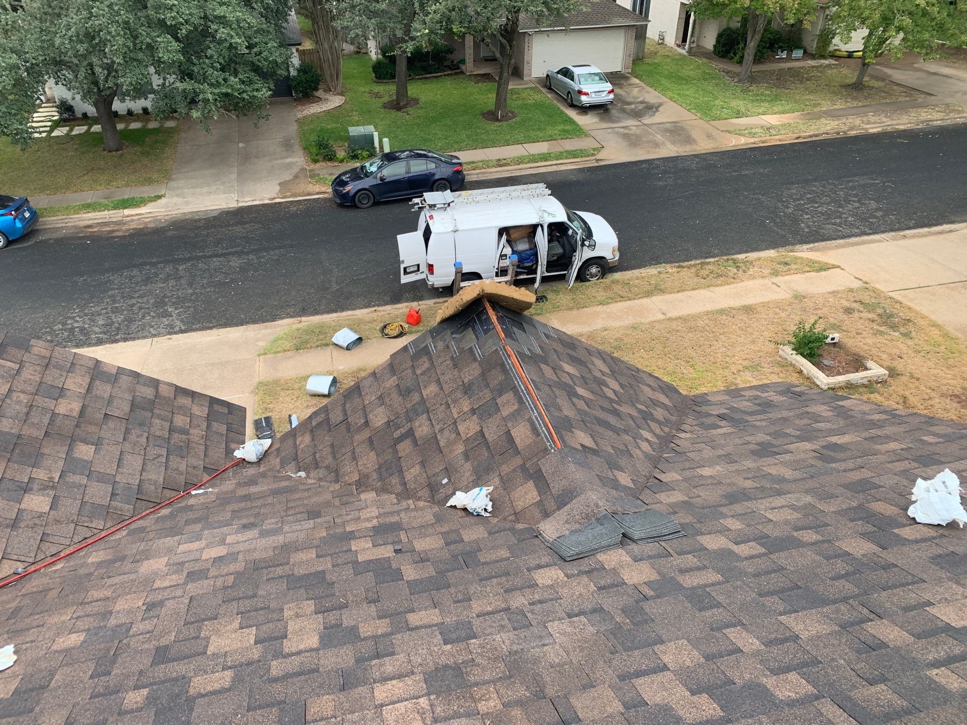 Cedar Park Residential Roof Replacement with OSB Sheathing and Shingle Installation by Caliber Restoration LLC