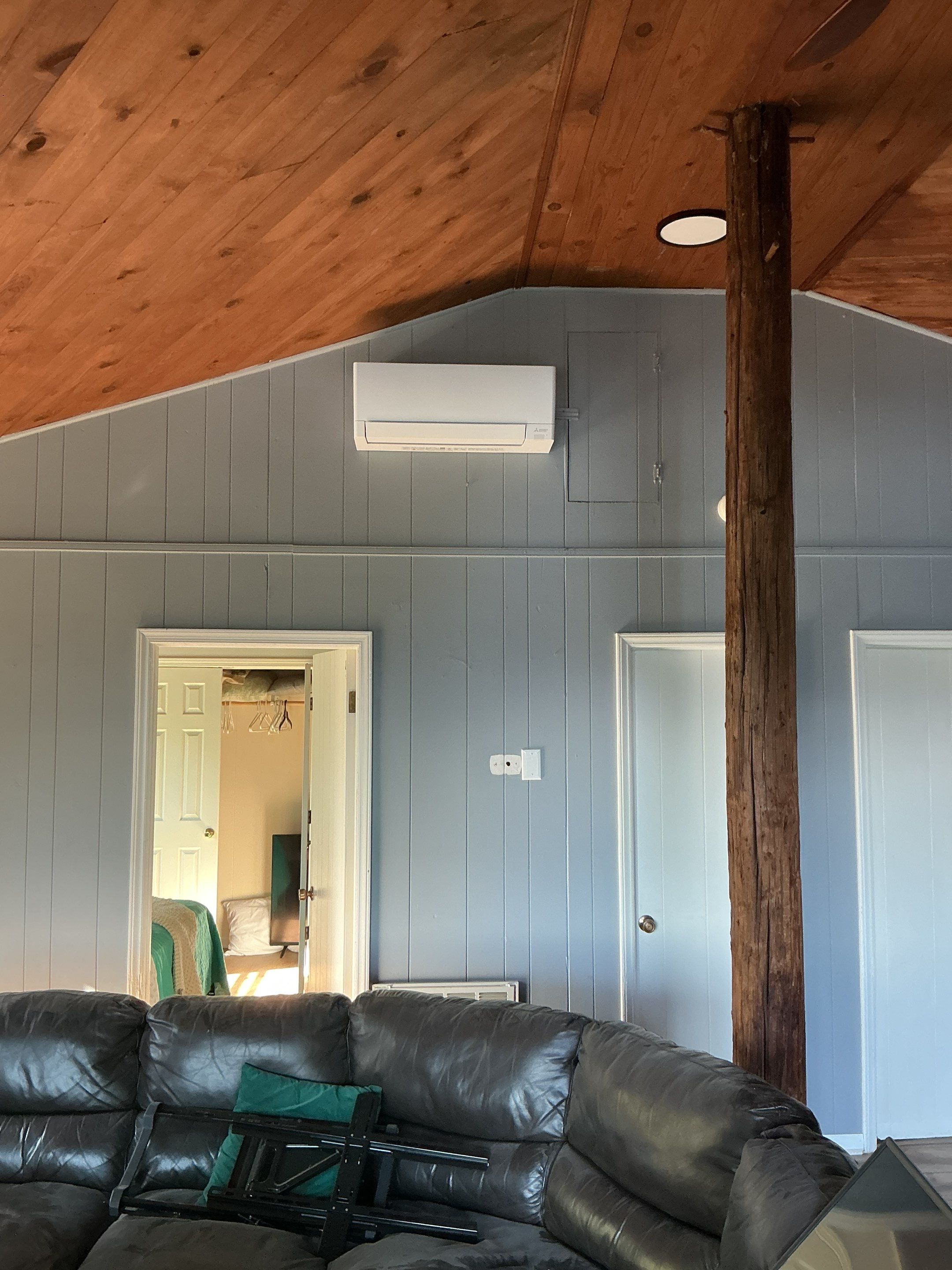 Mitsubishi Mini-split install in Stanley by Elemental Heating and air conditioning LLC