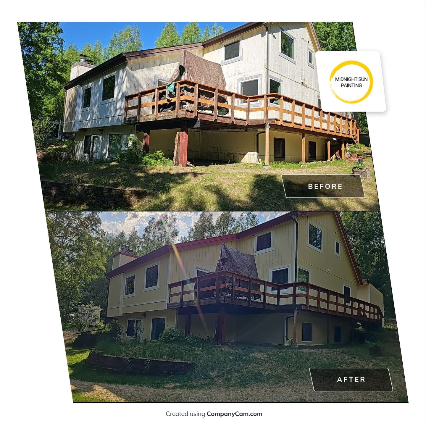 Brightened Home With Exterior Paint! by Midnight Sun Painting