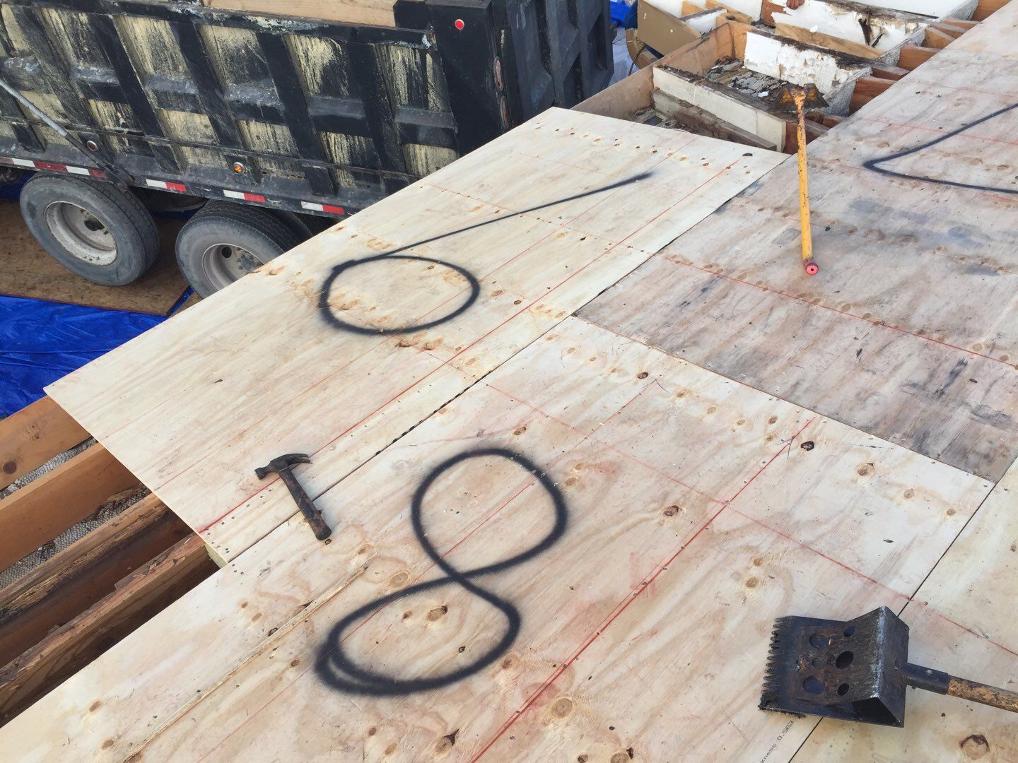 Residential Roofing Installation using 1" Nail strip metal roof by BLUES BROTHERS CONSTRUCTION CORP