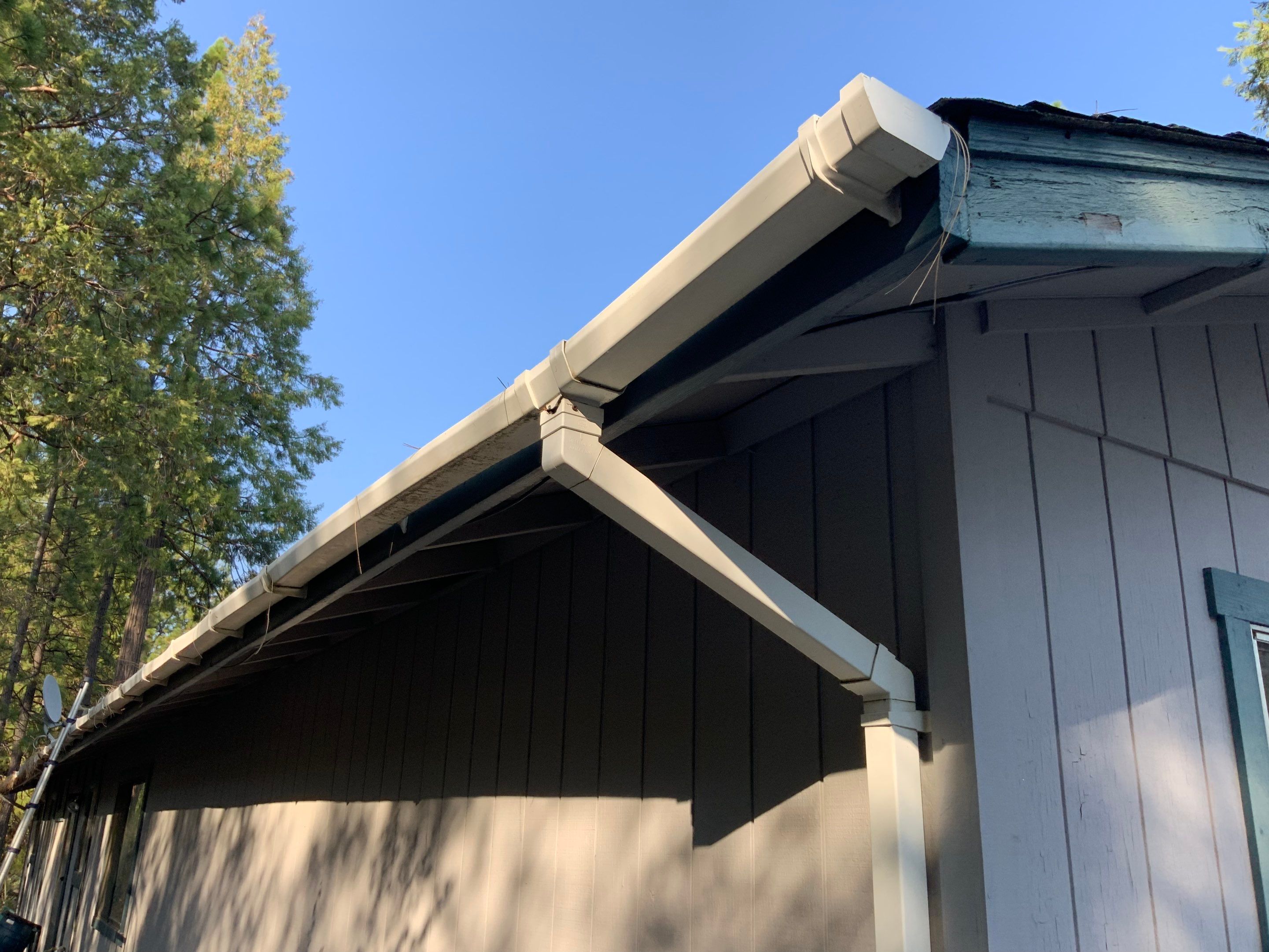 New gutters for this home by Byers Enterprises