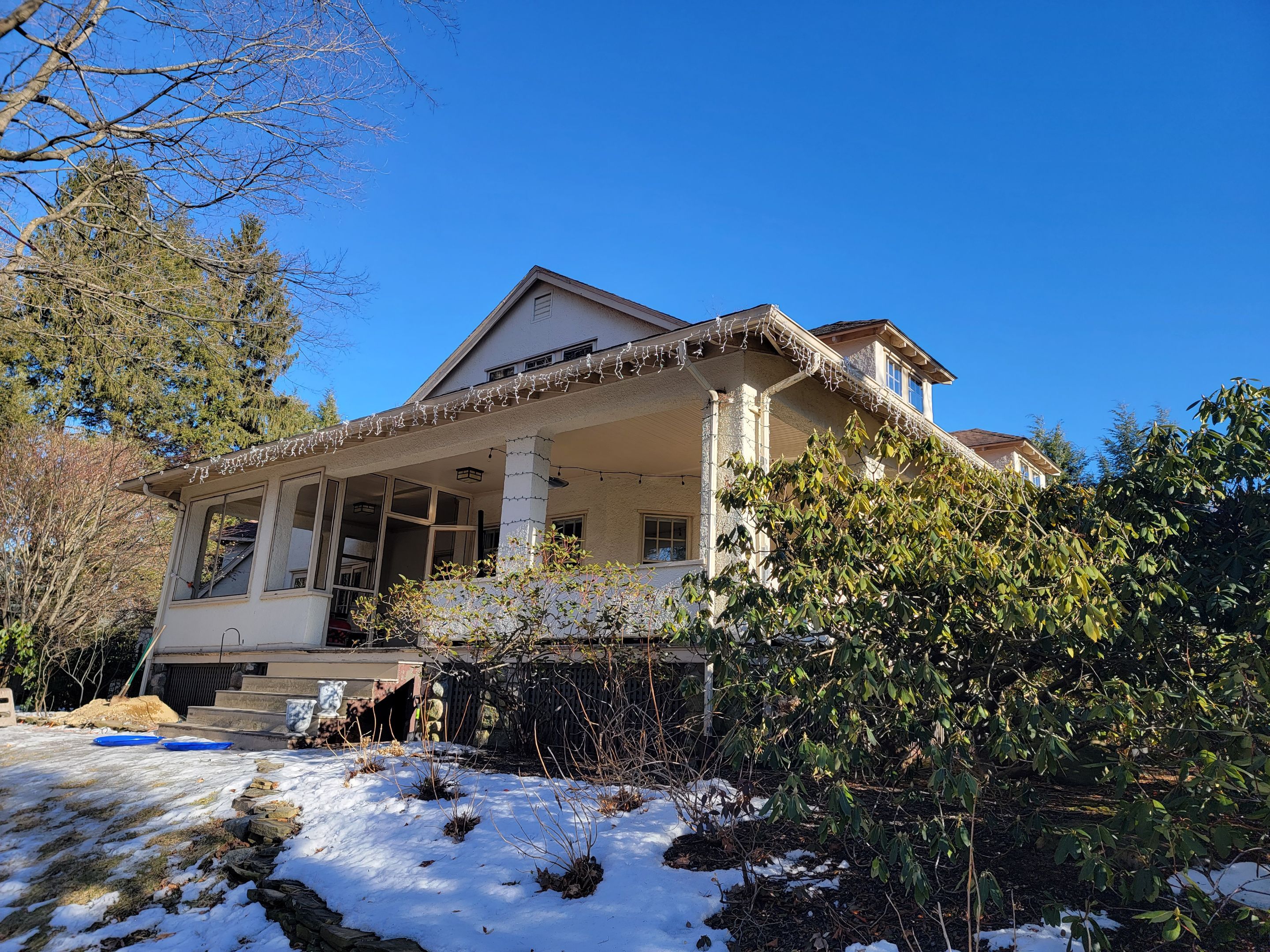 In progress: Exterior renovation in Wellesley MA by UBrothers Construction
