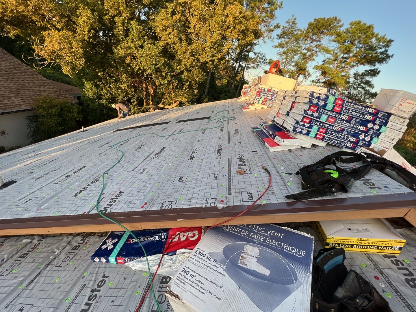 Residential Roofing Installation using GAF Timberline HDZ by 1st Class Roofing, Inc.