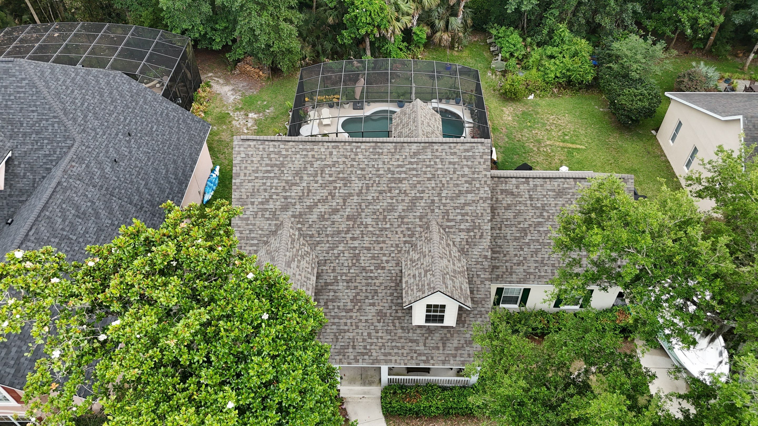 Full Residential Roofing Installation for Multi-Gabled Flagler Beach Home by Trinity Restoration and Roofing LLC