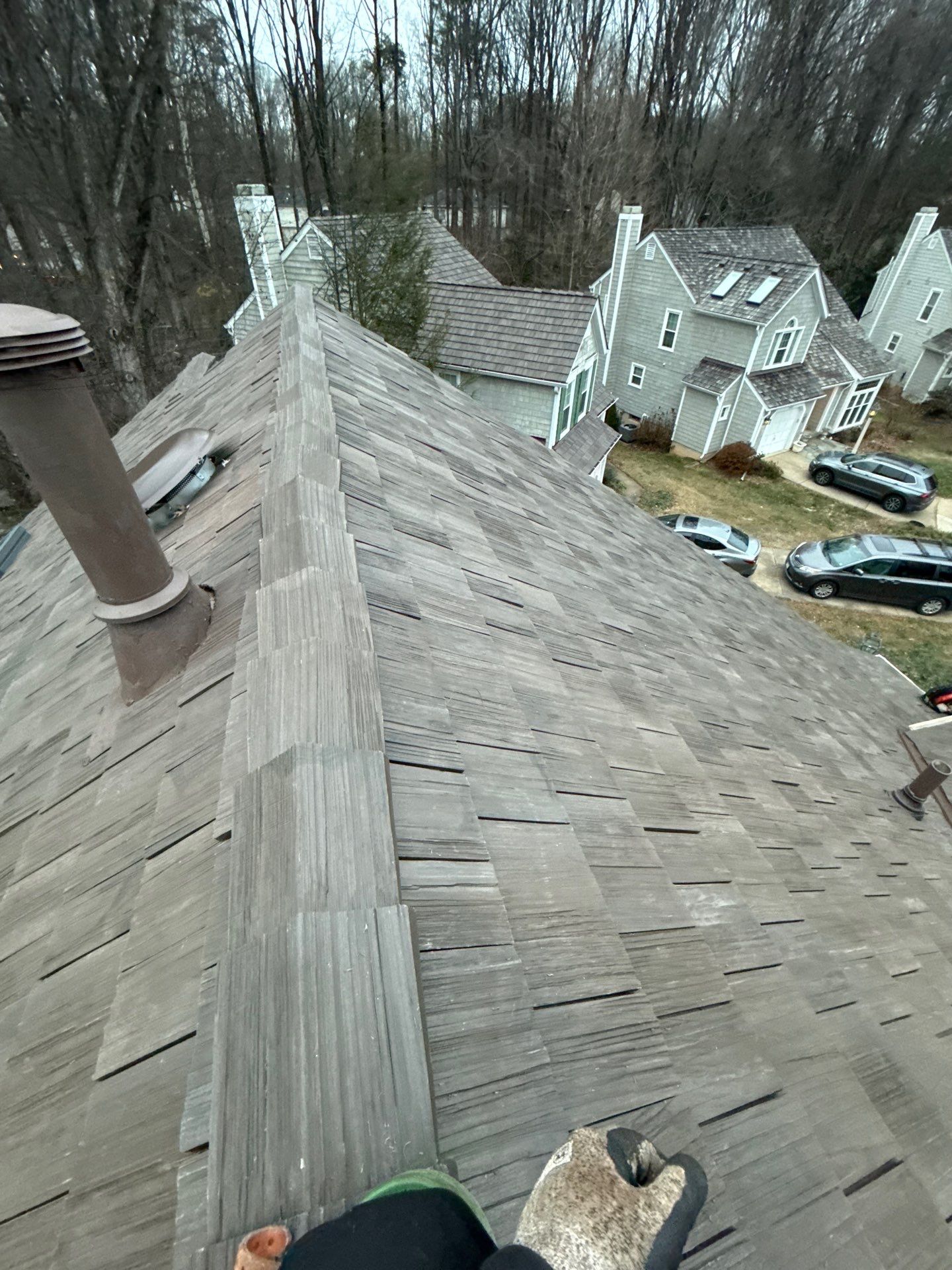 Reston :  Residential Roof Replacement with Brava Synthetic Cedar Shake Class C Natural  by RM Banning, Inc.
