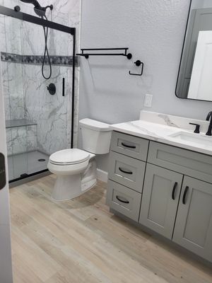 Helotes Bathroom Remodel with Expanded Layout & Custom Storage