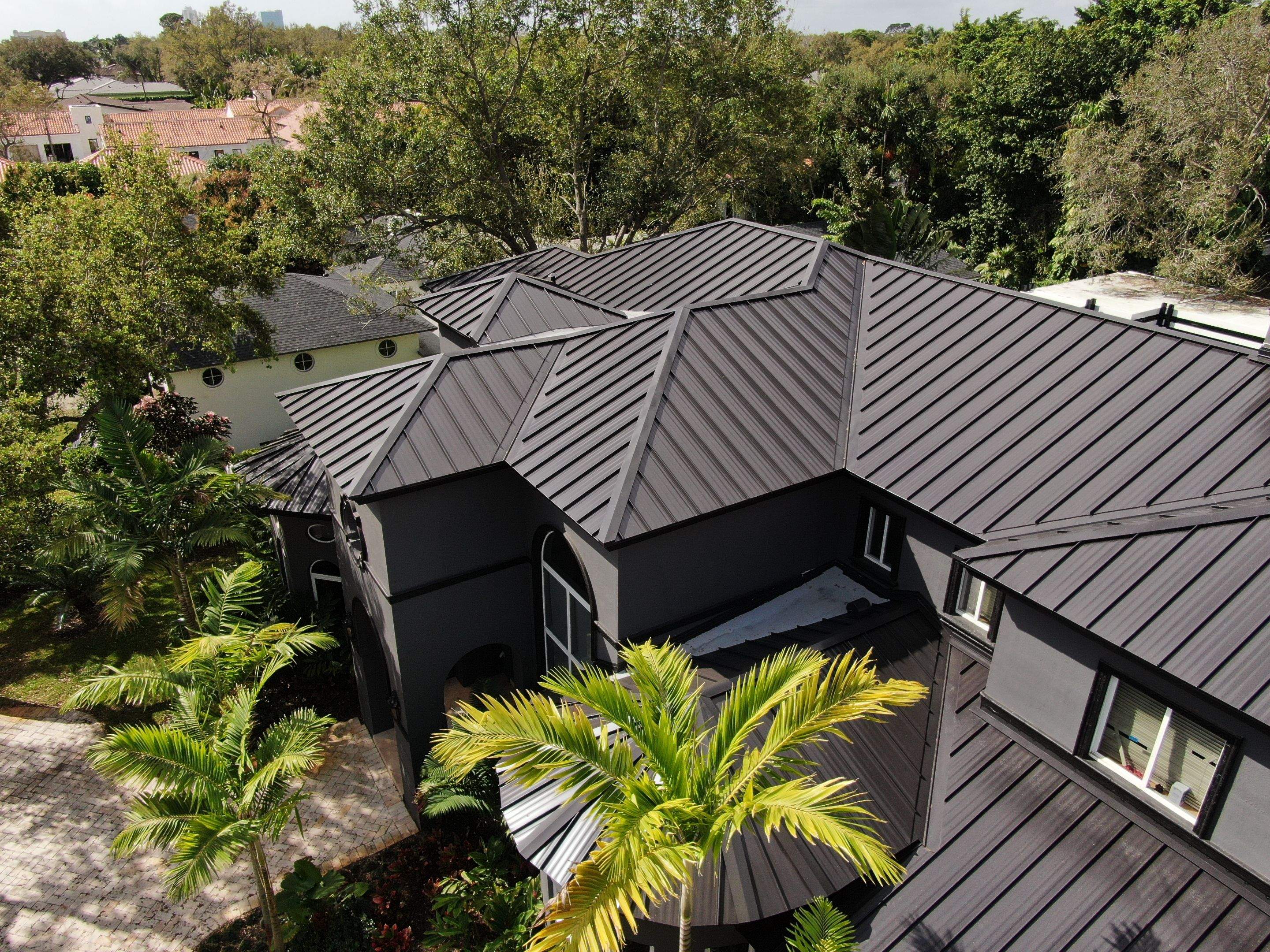 Metal Roof - Galvalume - Matte Black by Istueta Roofing