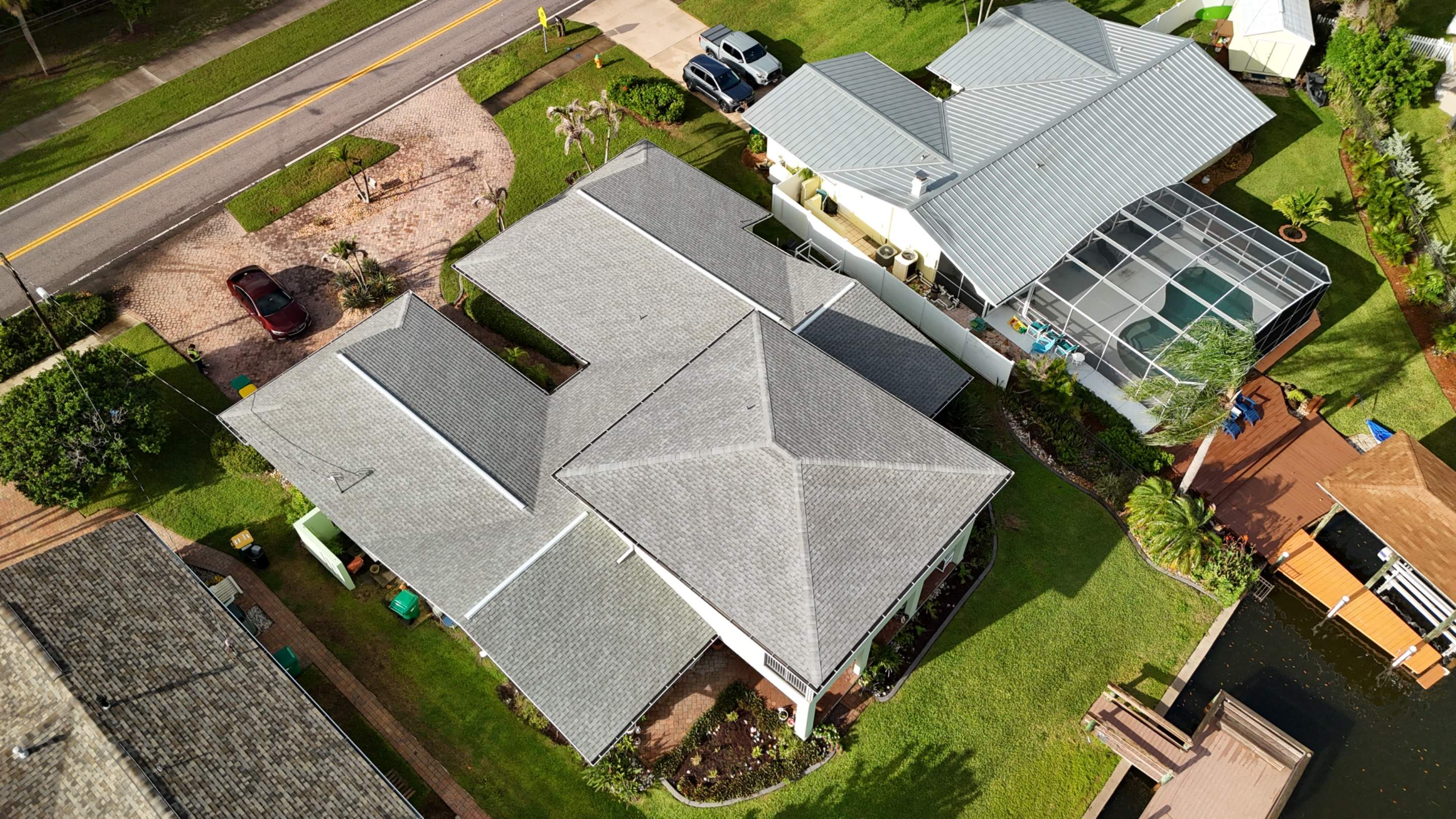 Full Roof Replacement Featuring Tamko Titan Old English Pewter Shingles by Wiedmann Construction & Roofing