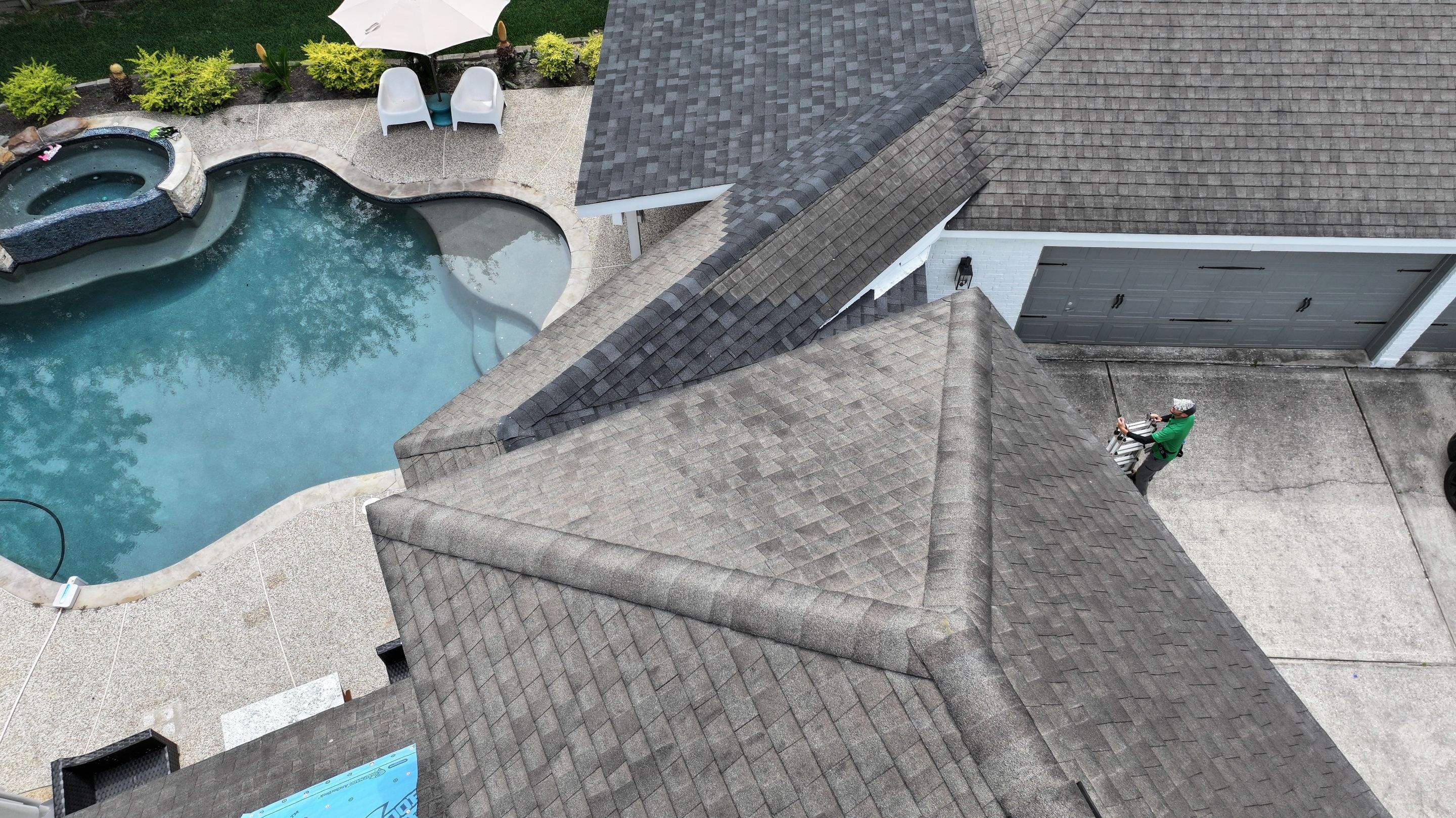 Roof Repair on Two-Story Estate Home — Spring, TX by PL Roofing & SB Roofing, LLC.