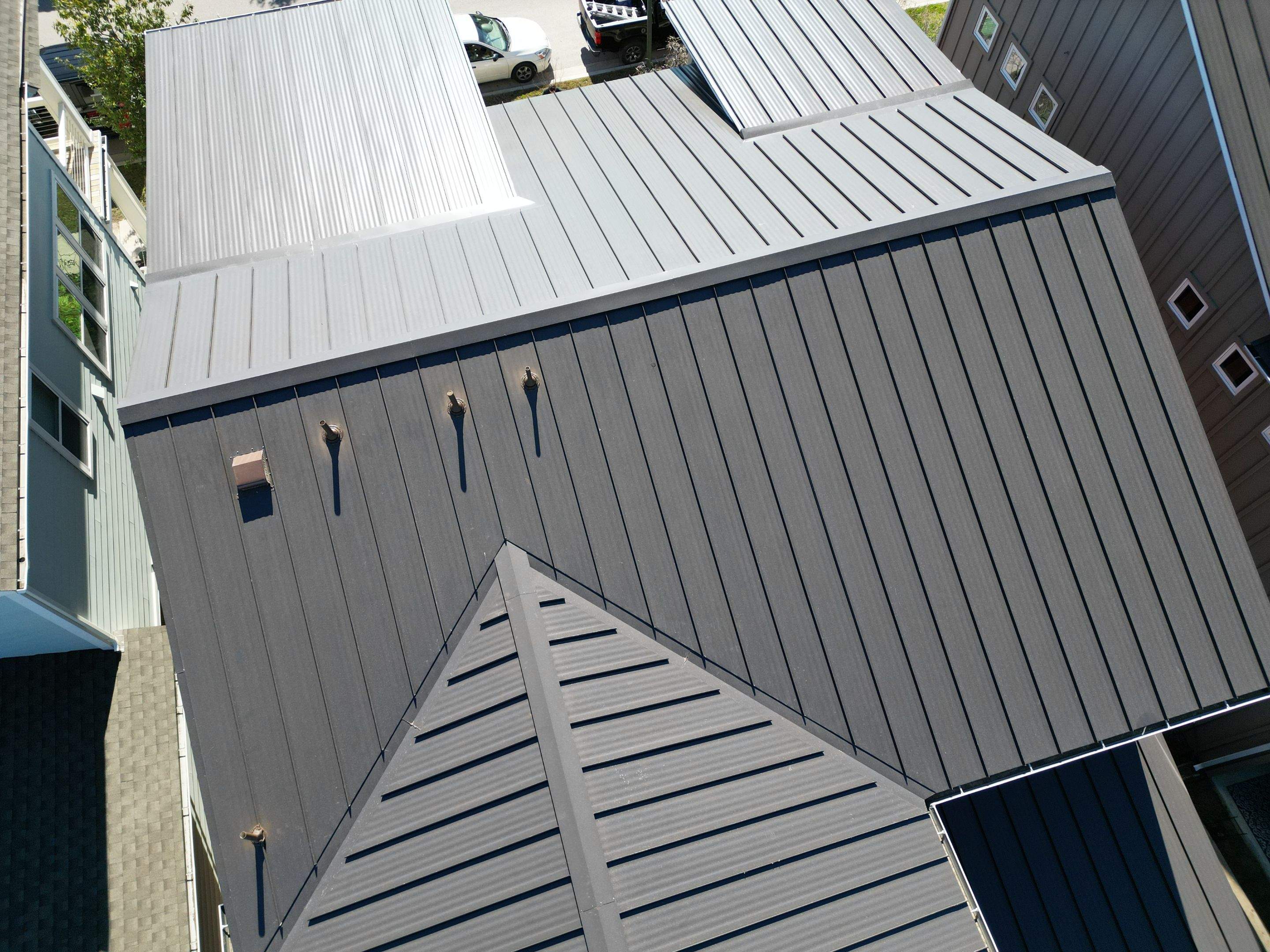 Dark Bronze Standing Seam Metal Roof by RoofsOnly.com