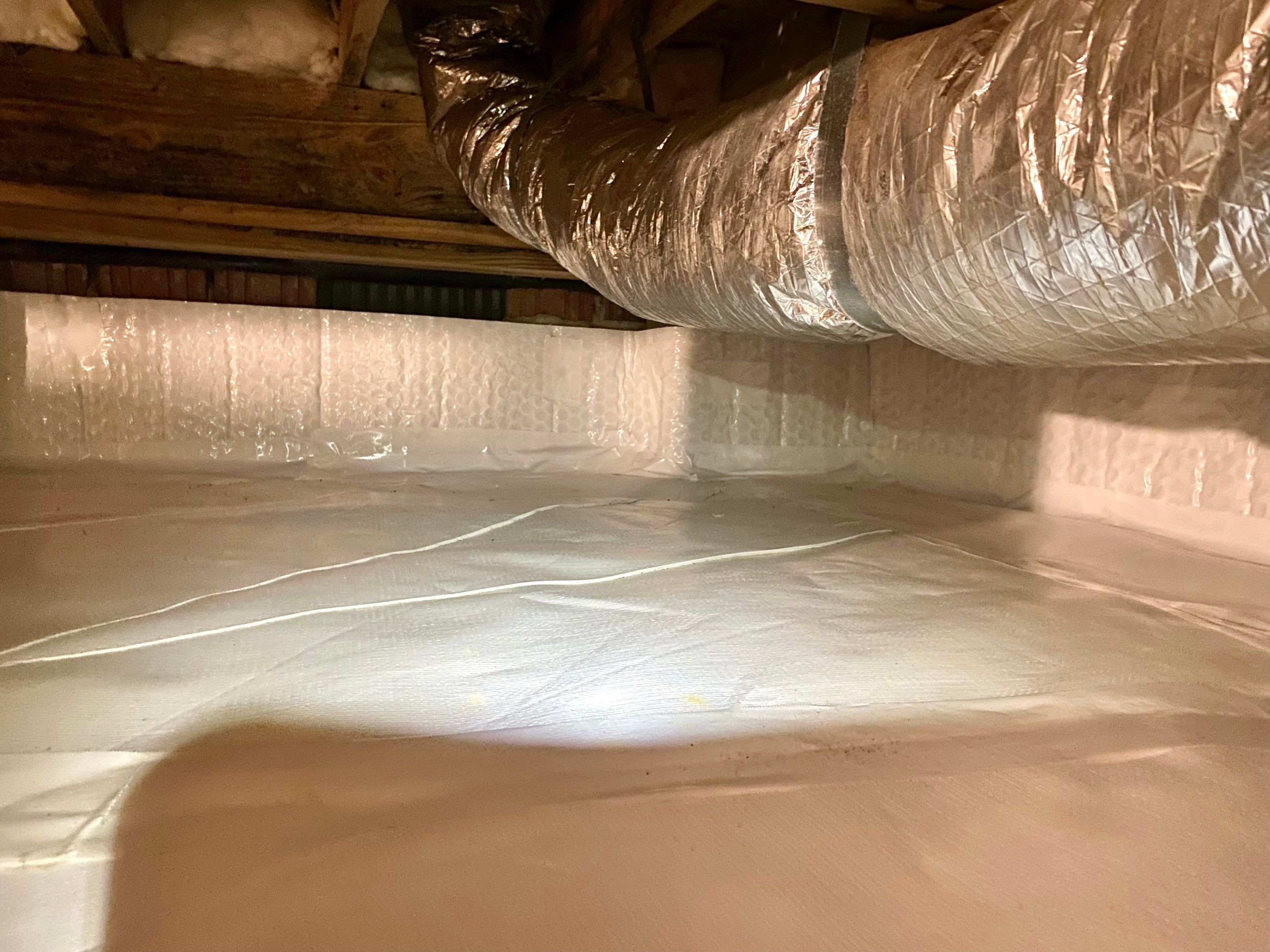 Impact Choice Encapsulation with French Drain, Mold Removal, and Crawlspace Door by Impact Crawlspace