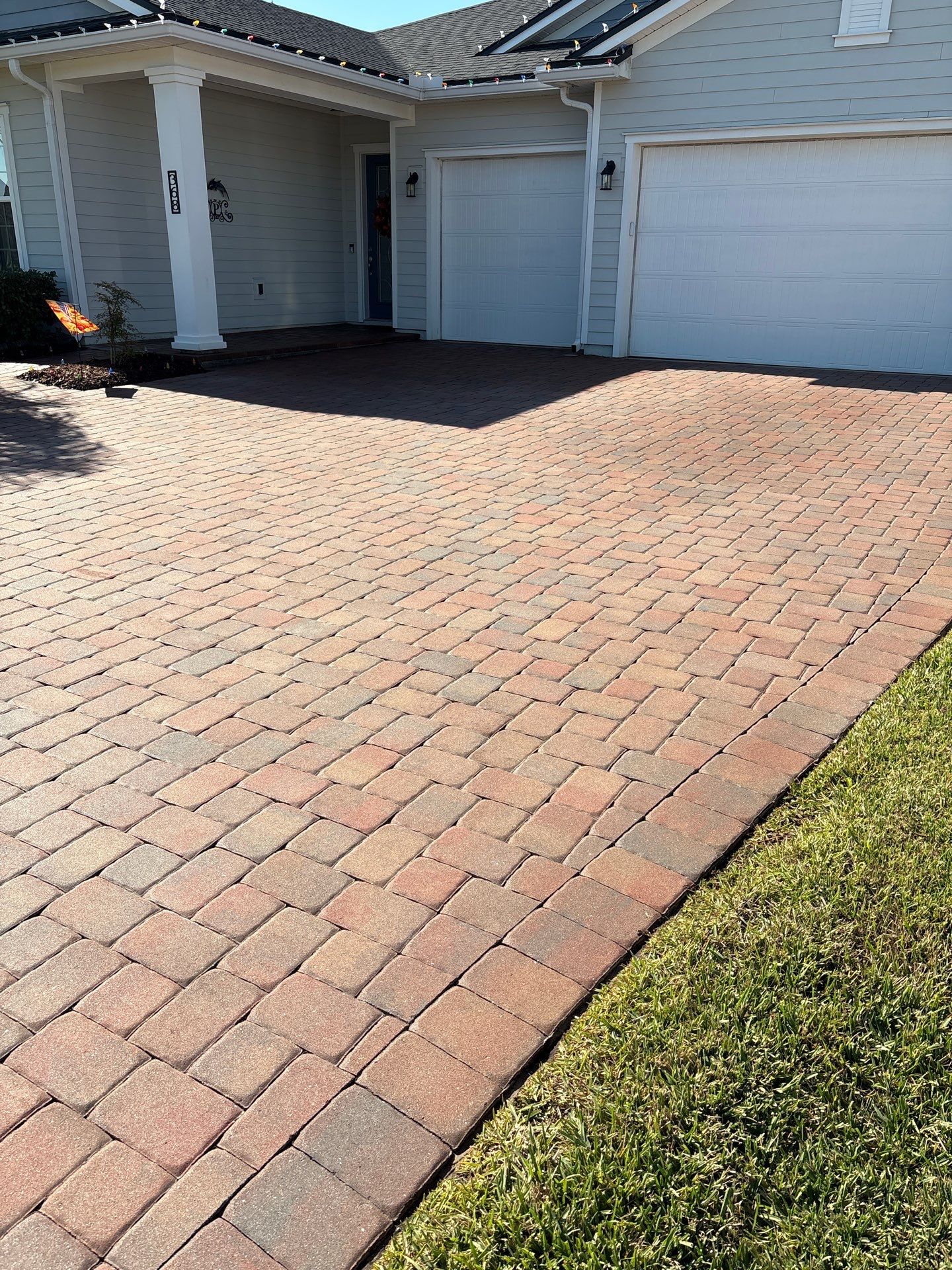 Paver Driveway using Concrete Sealant by DuraSeal