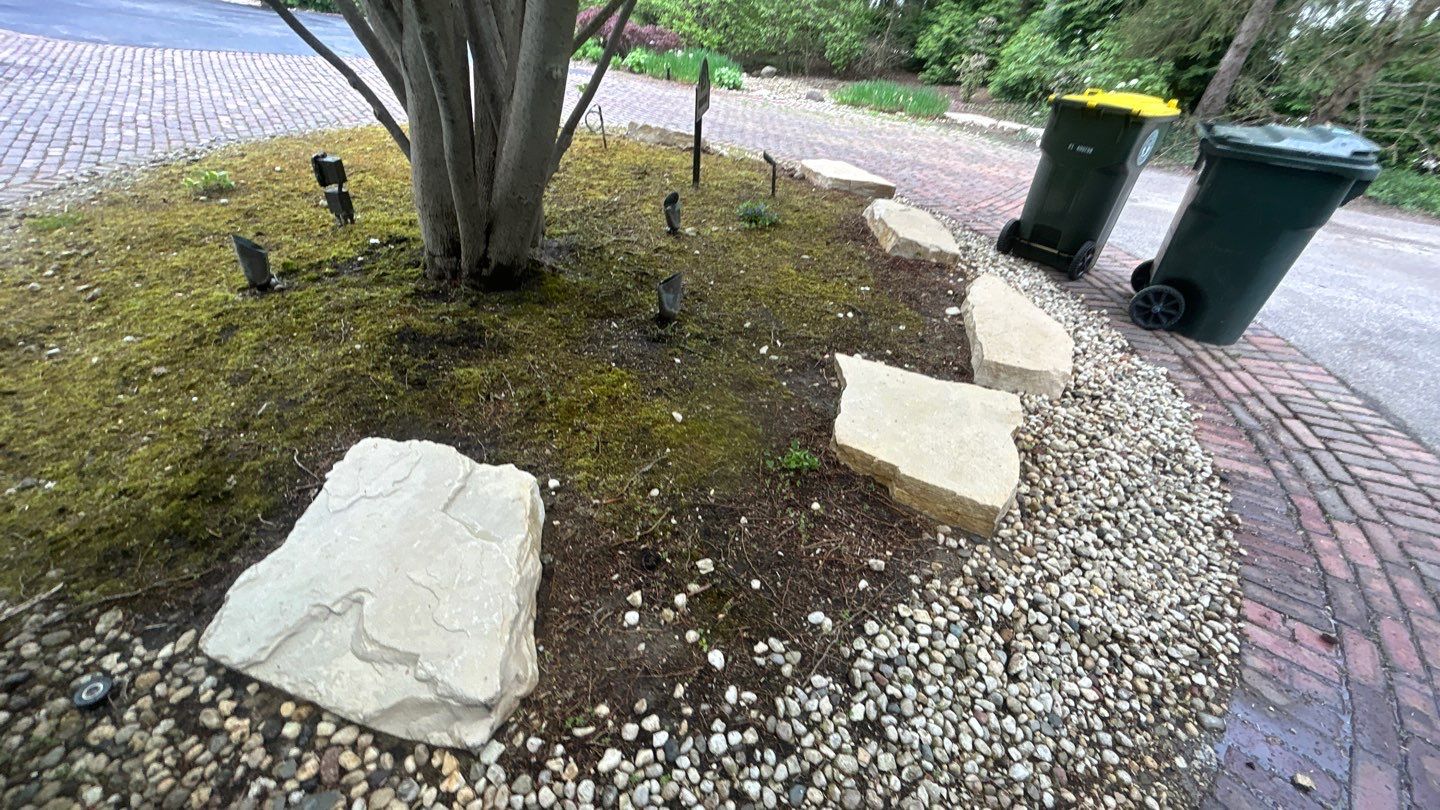 Winnetka, IL bluestone patio cleaning by Northern Power Washing LLC.