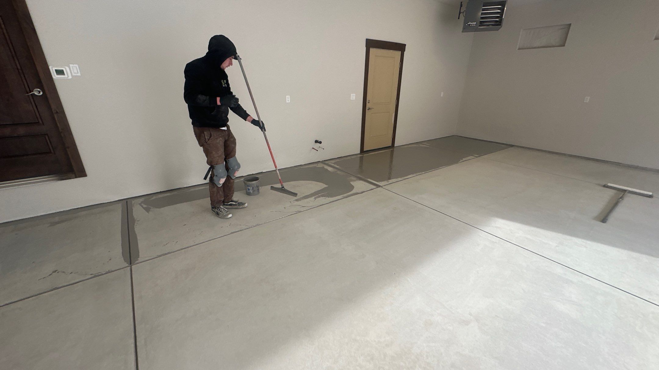 Garage Transformation using Domino by Croc Coatings, LLC