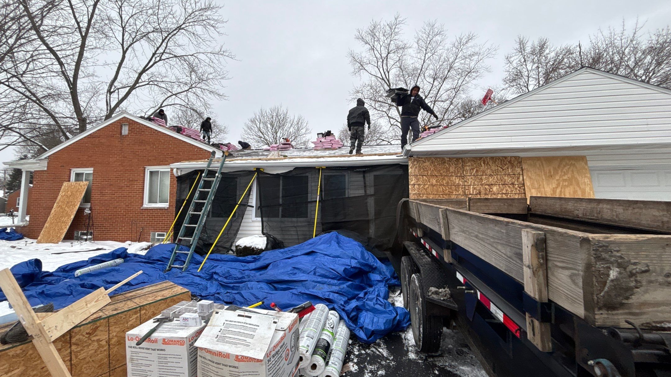 Roof Replacement using Owens Corning Onyx Black by 180 Contractors