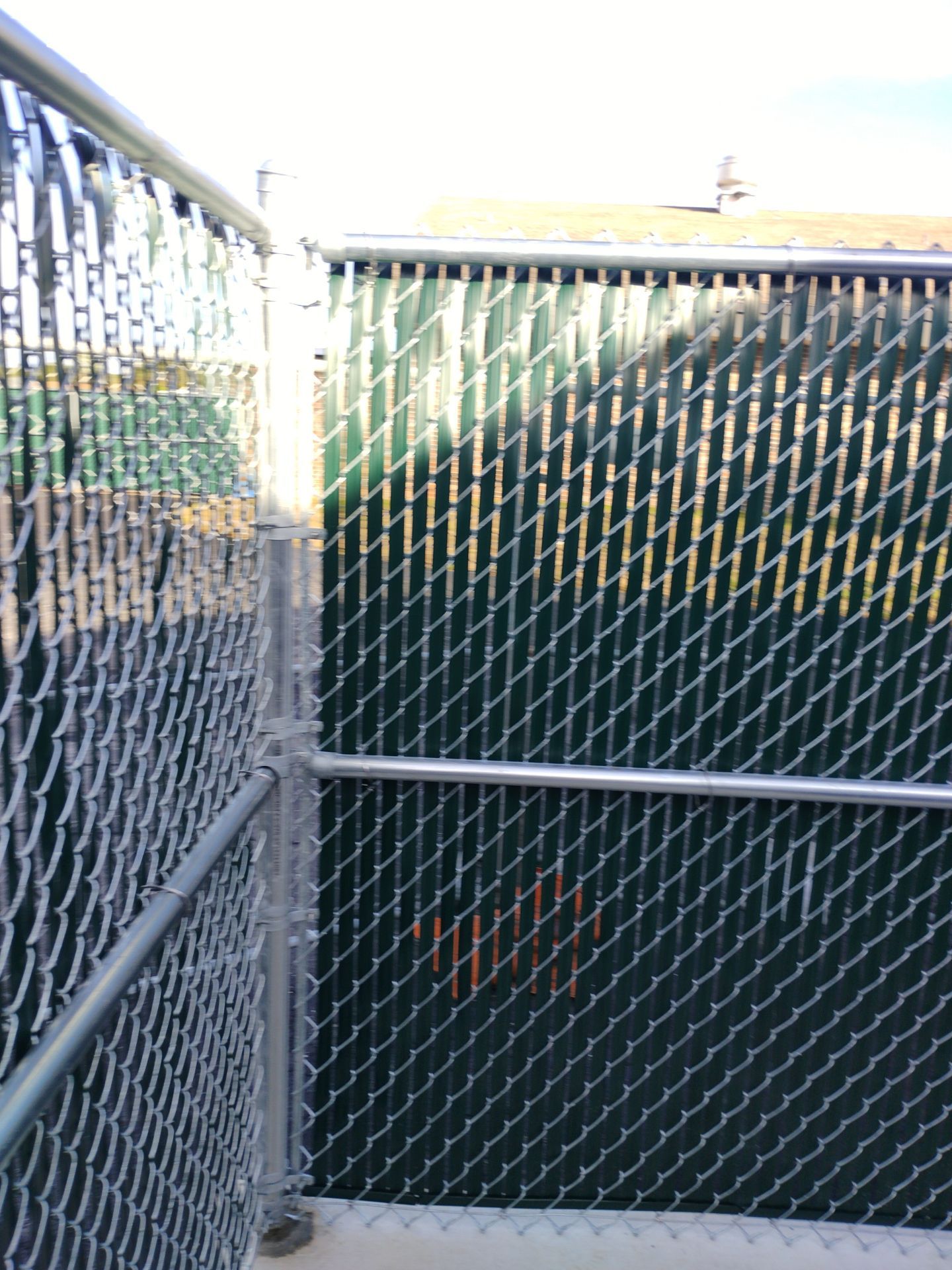 Commercial Chain Link Fence with Slats in Port Charlotte by True Fence LLC