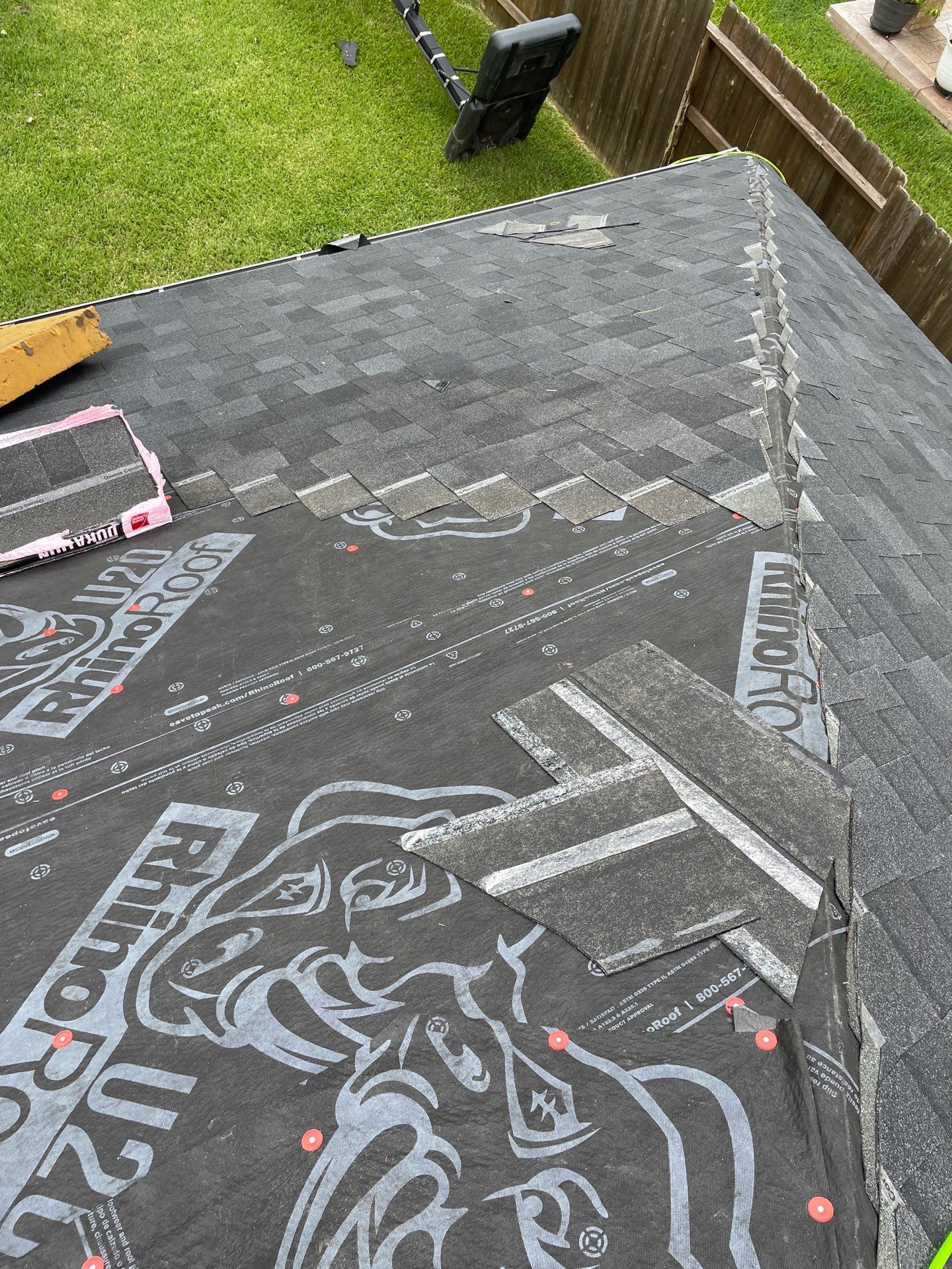 Residential Roofing Installation using Owen's Corning Duration (Lifetime) Shingles by Roof Repair Company