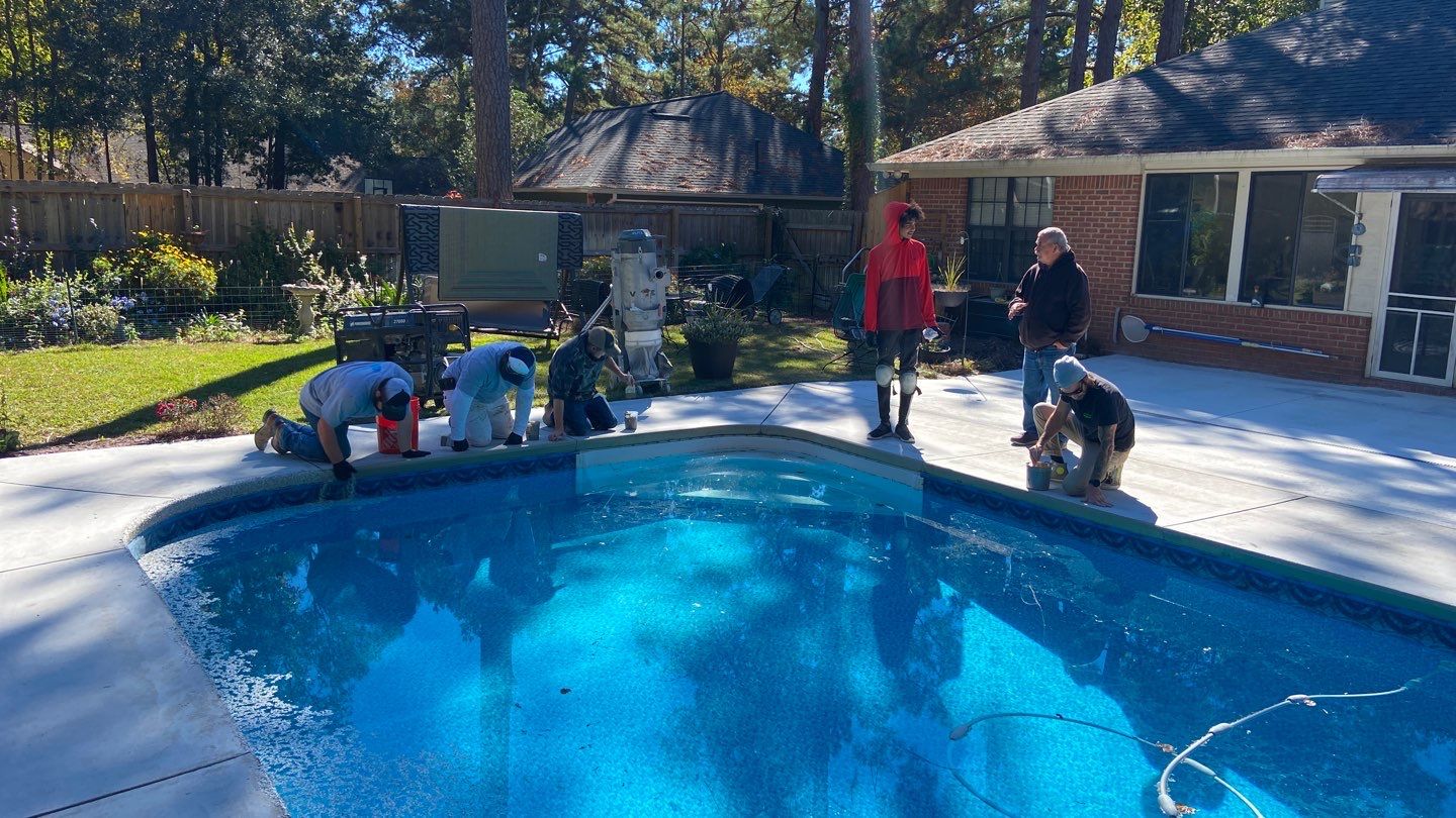Bob's Beautiful Pool by Deese Elite Concrete Coatings