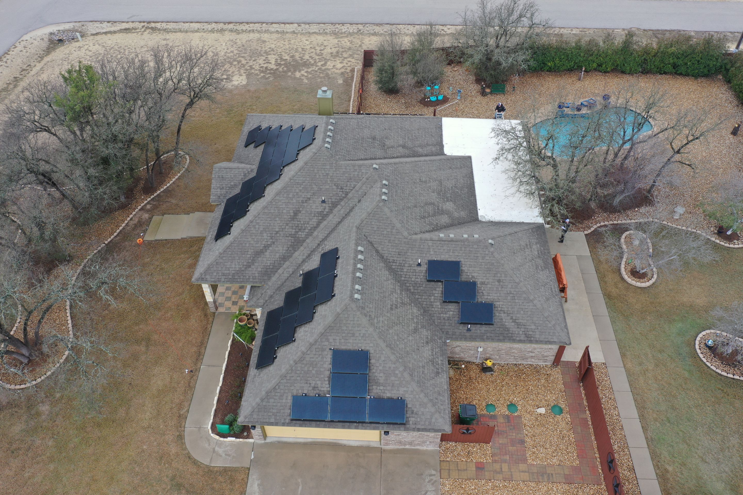 Residential Roof Replacement with Owens Corning - Duration - Sedona Canyon by Action Exteriors Austin
