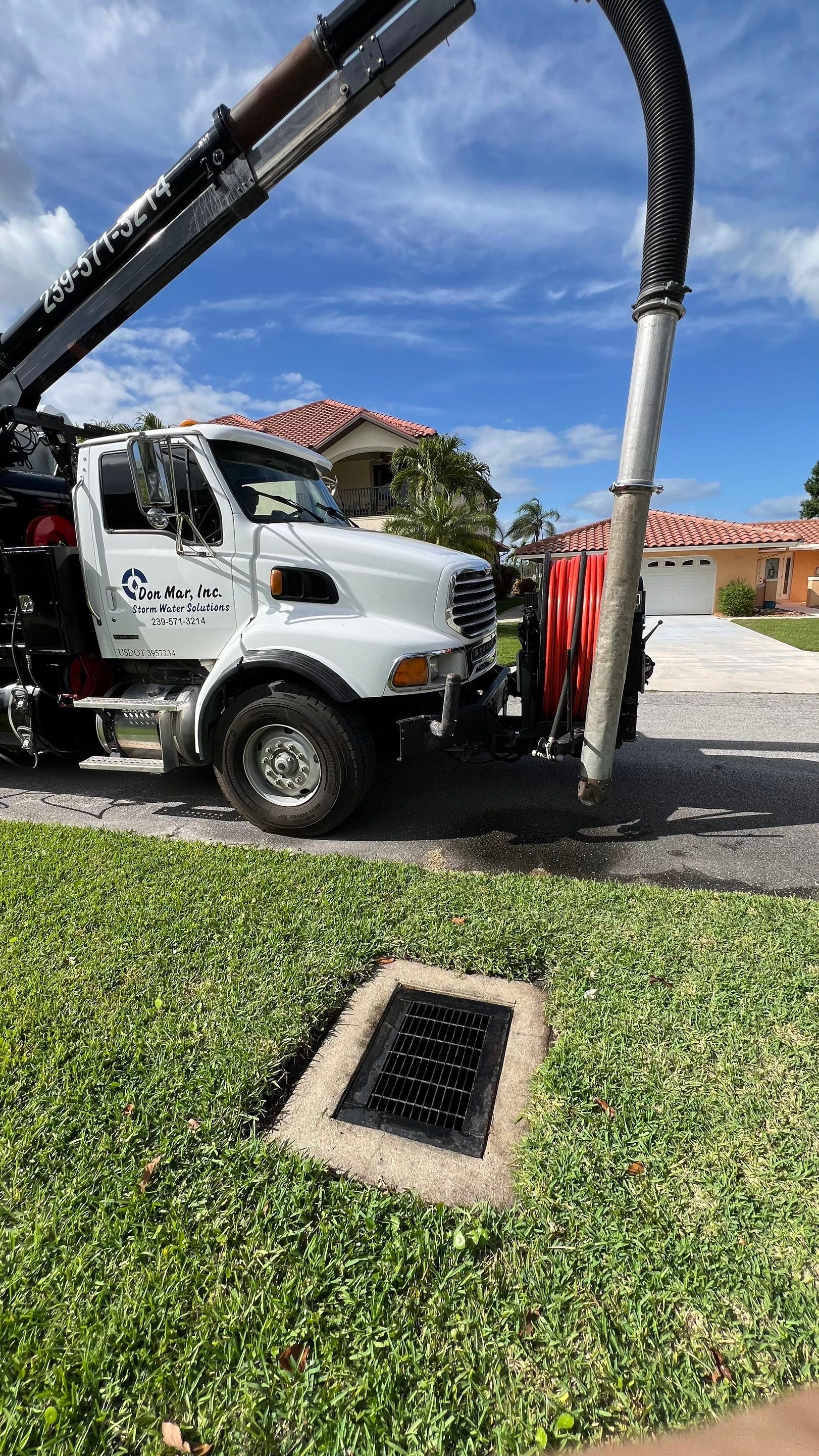 Naples Private Airport Community Catch Basin Cleaning by APS Power & Water
