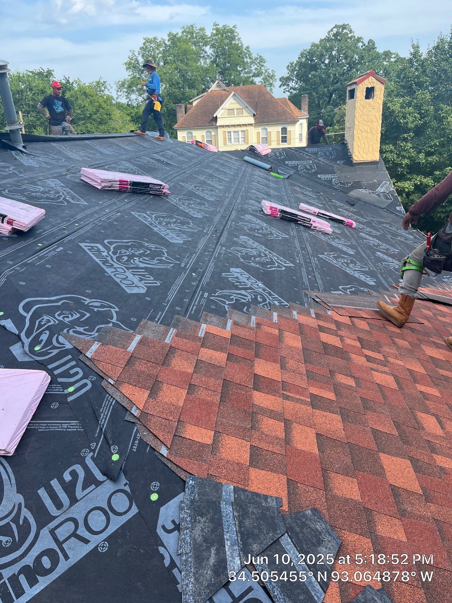 Asphalt Shingle and Flat Roof Replacement in Hot Springs by Temple Roofing and Exteriors