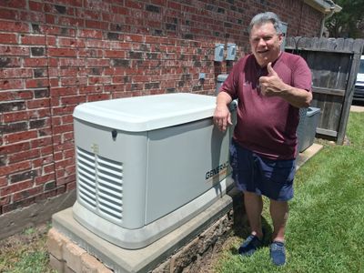 Generac Standby Generator Preventative Maintenance and Surge Protector Installation in Cypress, Texas