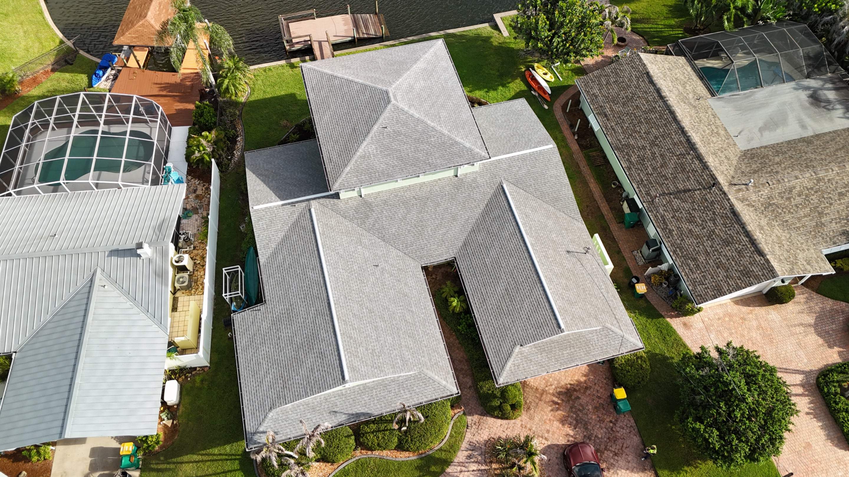 Full Roof Replacement Featuring Tamko Titan Old English Pewter Shingles by Wiedmann Construction & Roofing