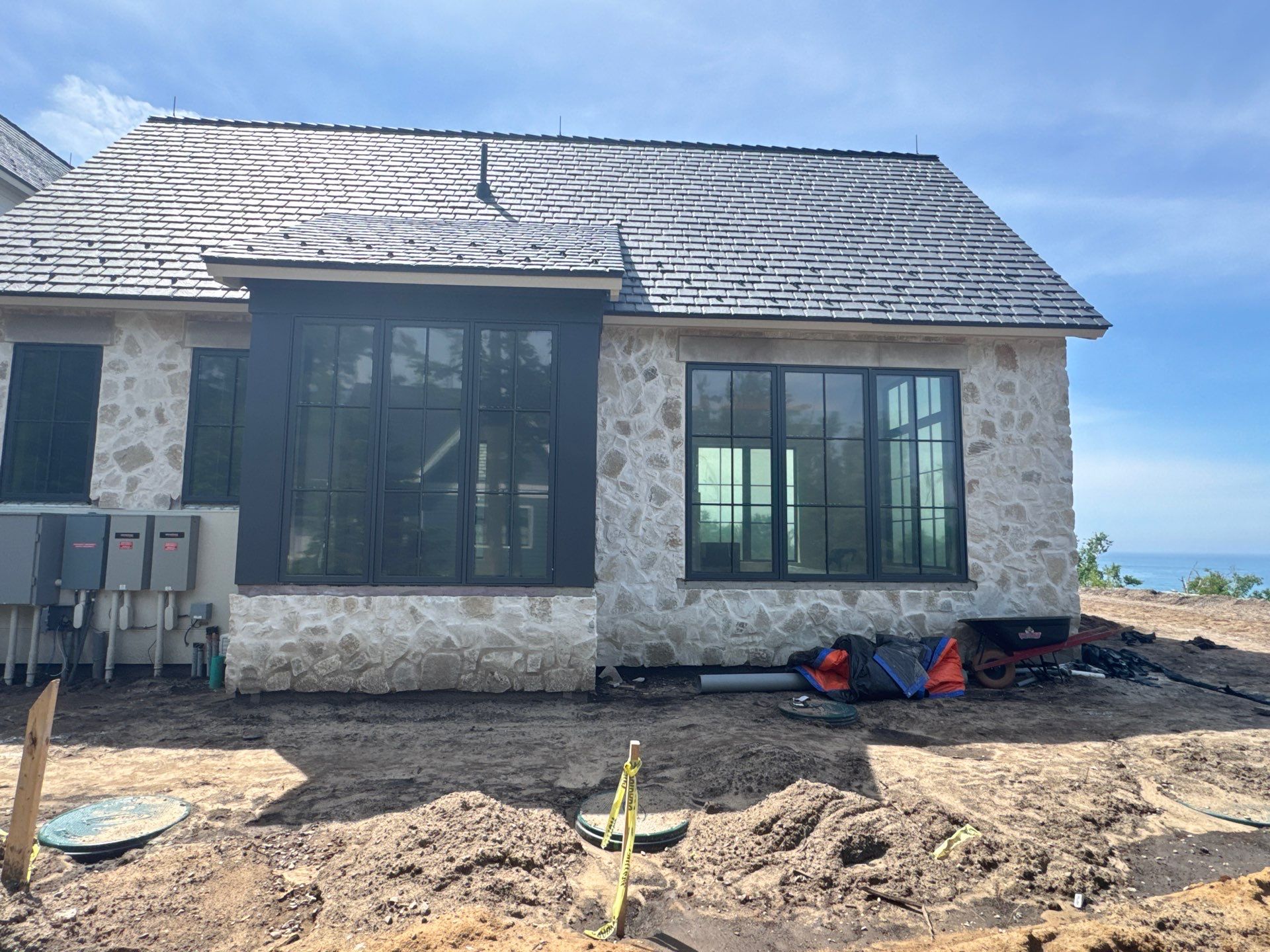 Half Round Gutter Installation for Petoskey Residence by Rainbow Seamless Systems
