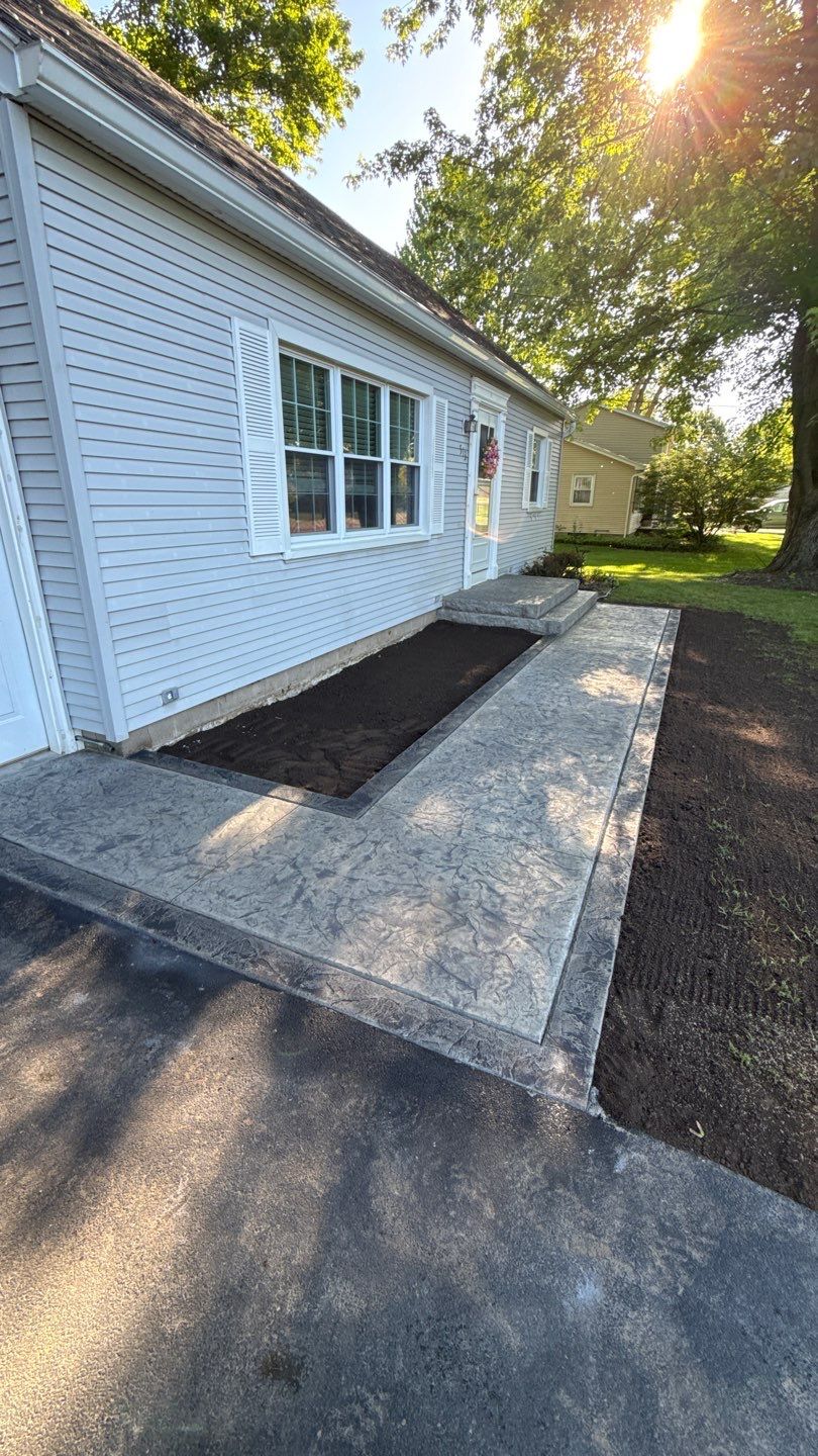 Oxford Slate Stamp in Macedon by NG Masonry & Construction LLC
