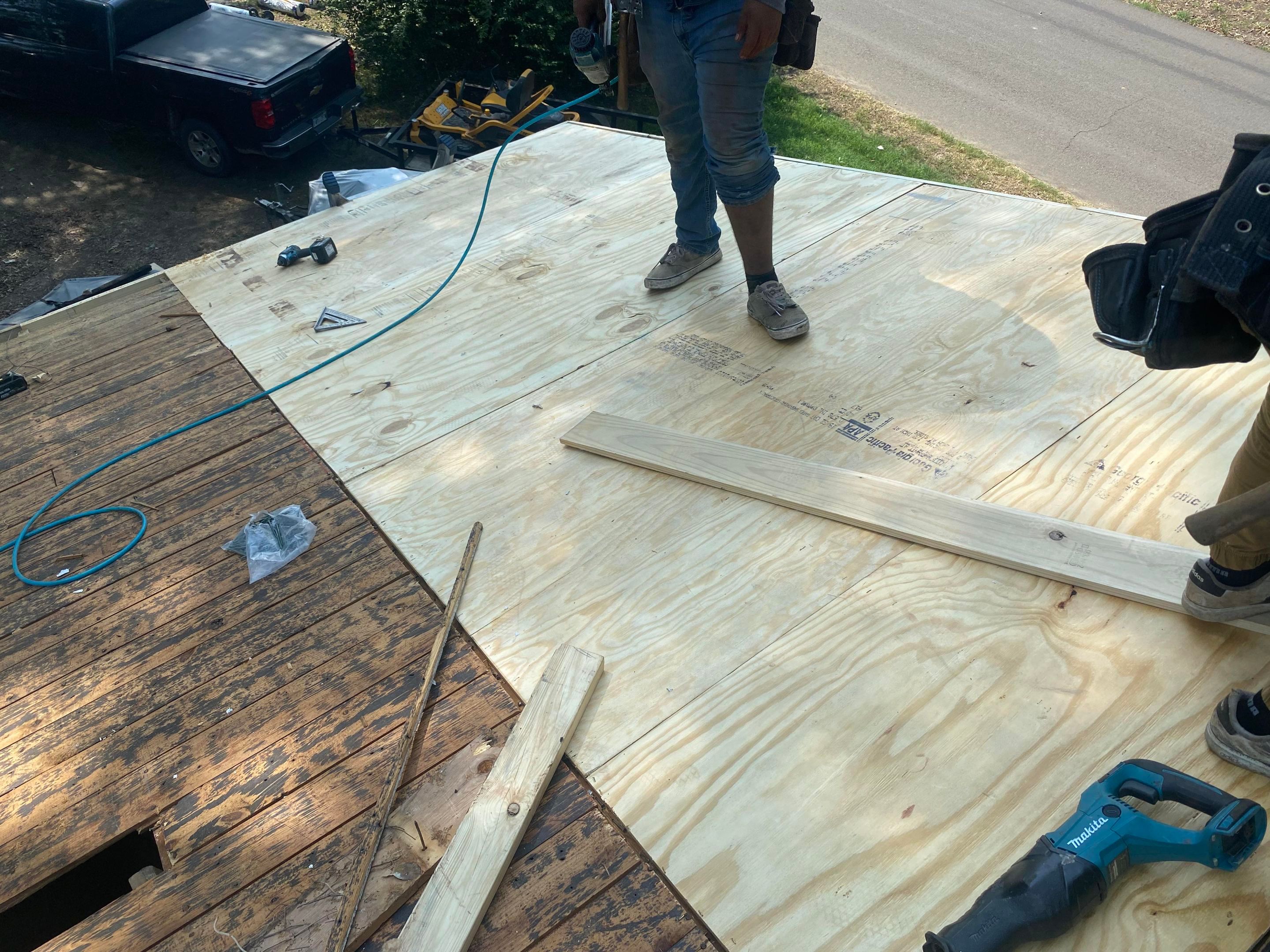 Residential Roofing Installation using 29 Gauge Galvalume Metal by Hostetler Roofing