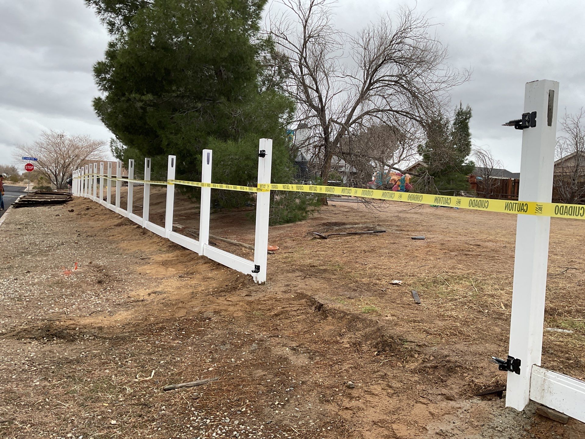 Fence Installation using Vinyl by Fence Guys Inc. 